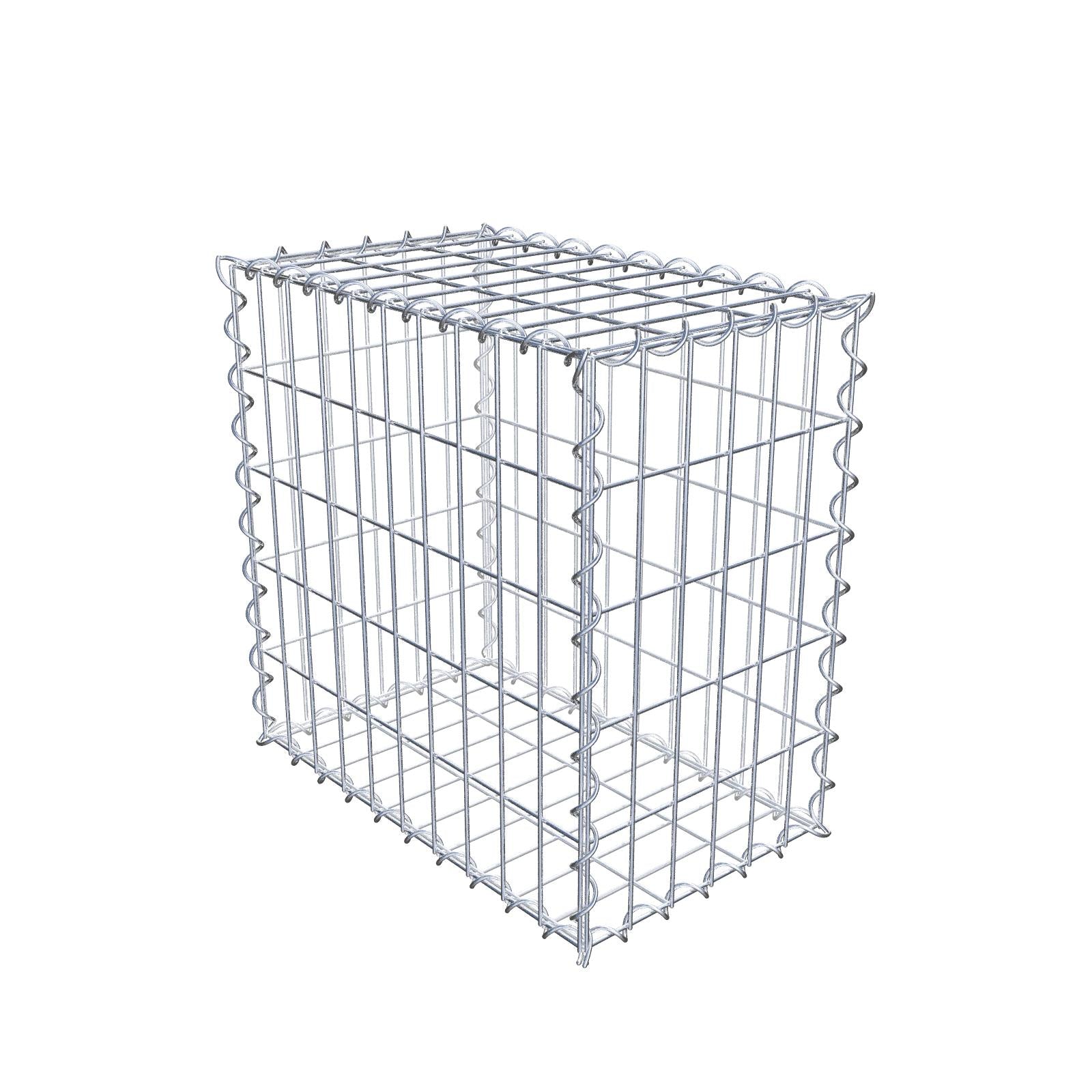 Gabion 50 cm x 50 cm x 30 cm (L x H x D), mesh size 5 cm x 10 cm, spiral