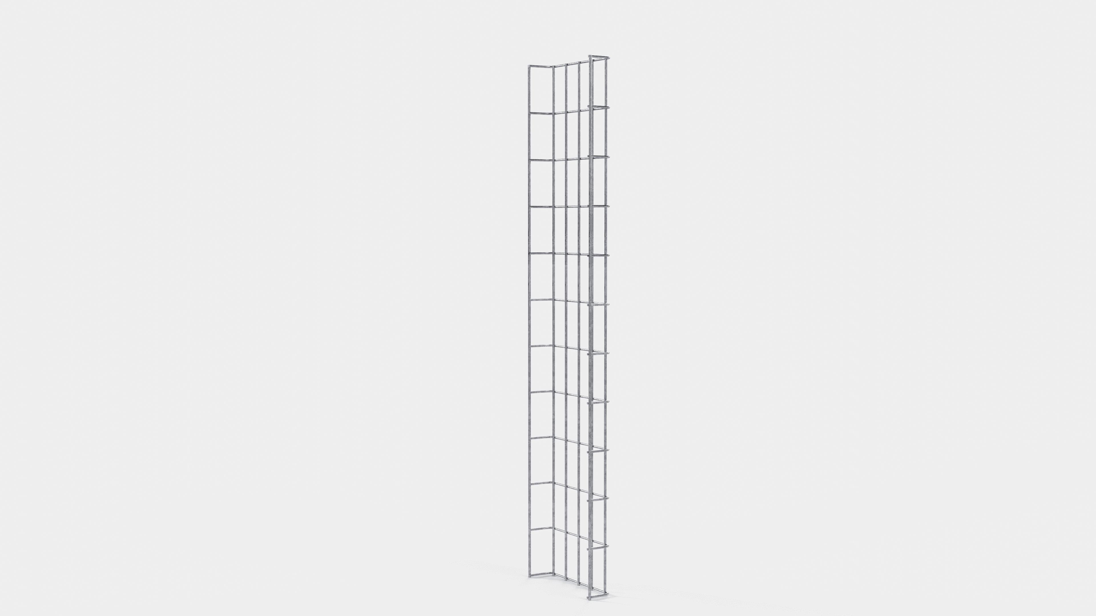 Treillis hauteur 110 cm, profondeur 5 cm, mailles 5 x 10 cm