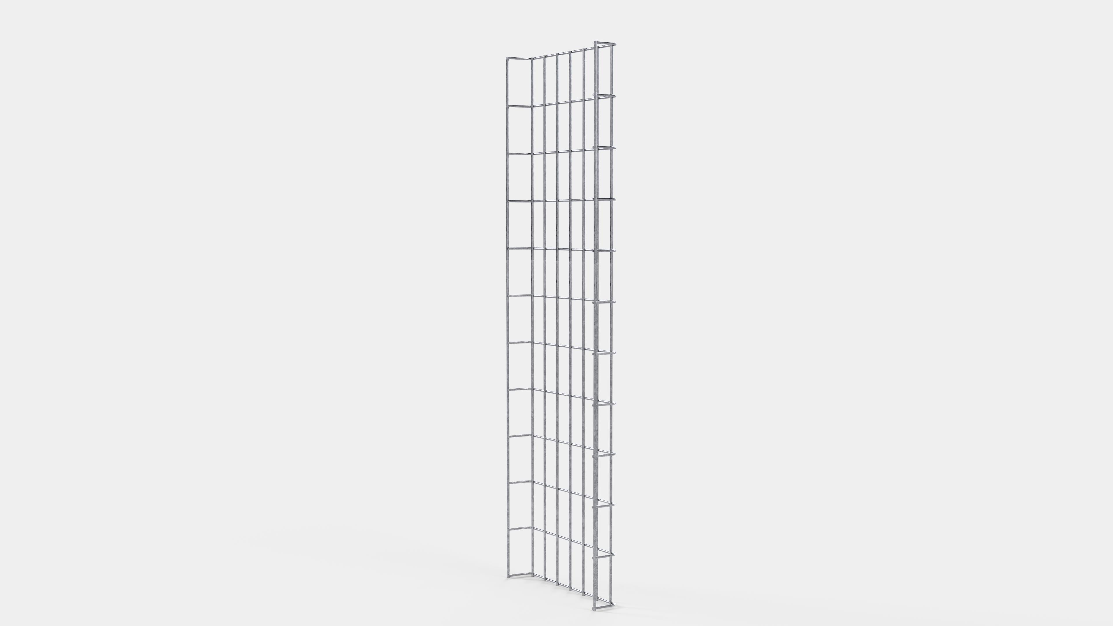 Treillis hauteur 110 cm, profondeur 5 cm, mailles 5 x 10 cm