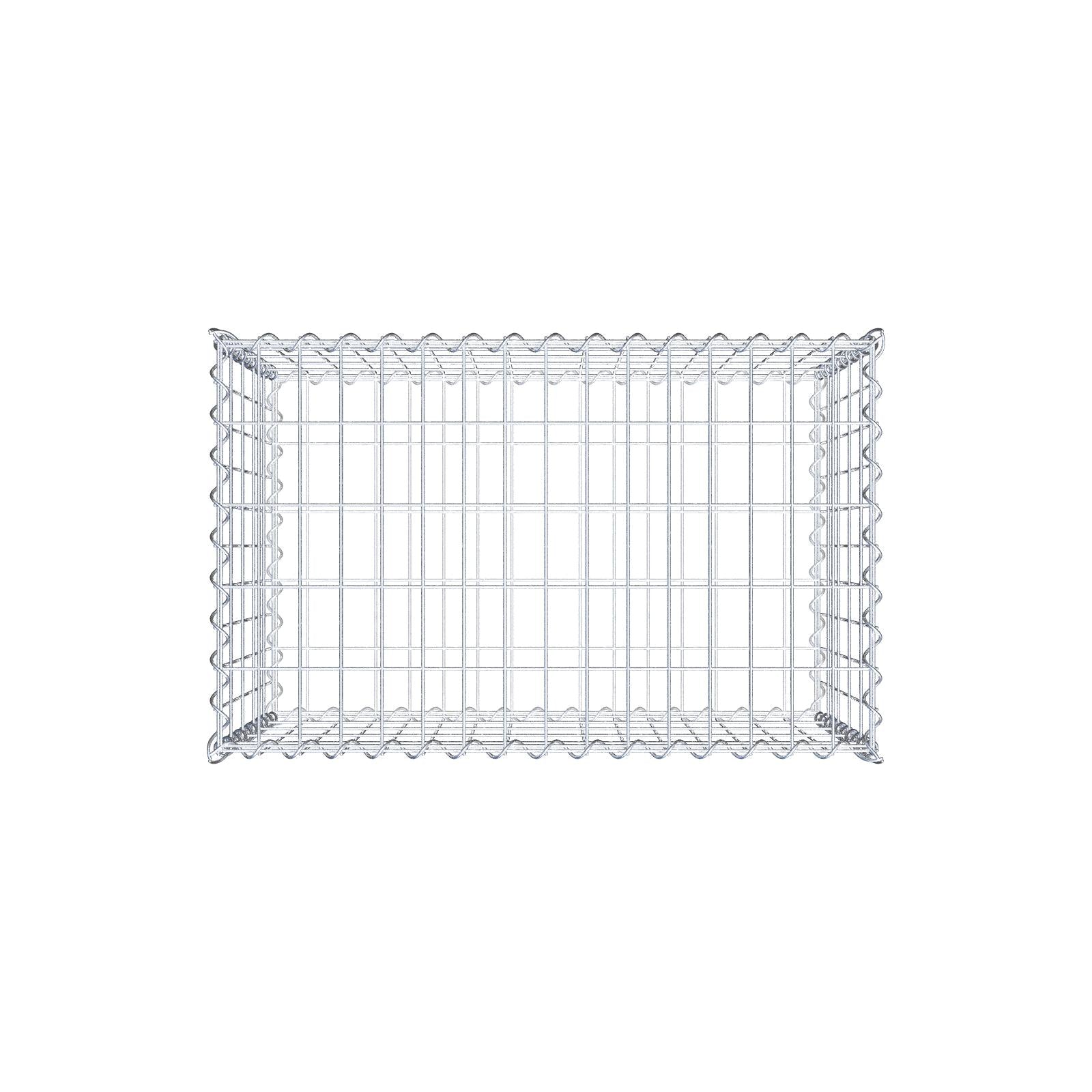 Schanskorf 80 cm x 50 cm x 50 cm (L x H x D), maaswijdte 5 cm x 10 cm, spiraal