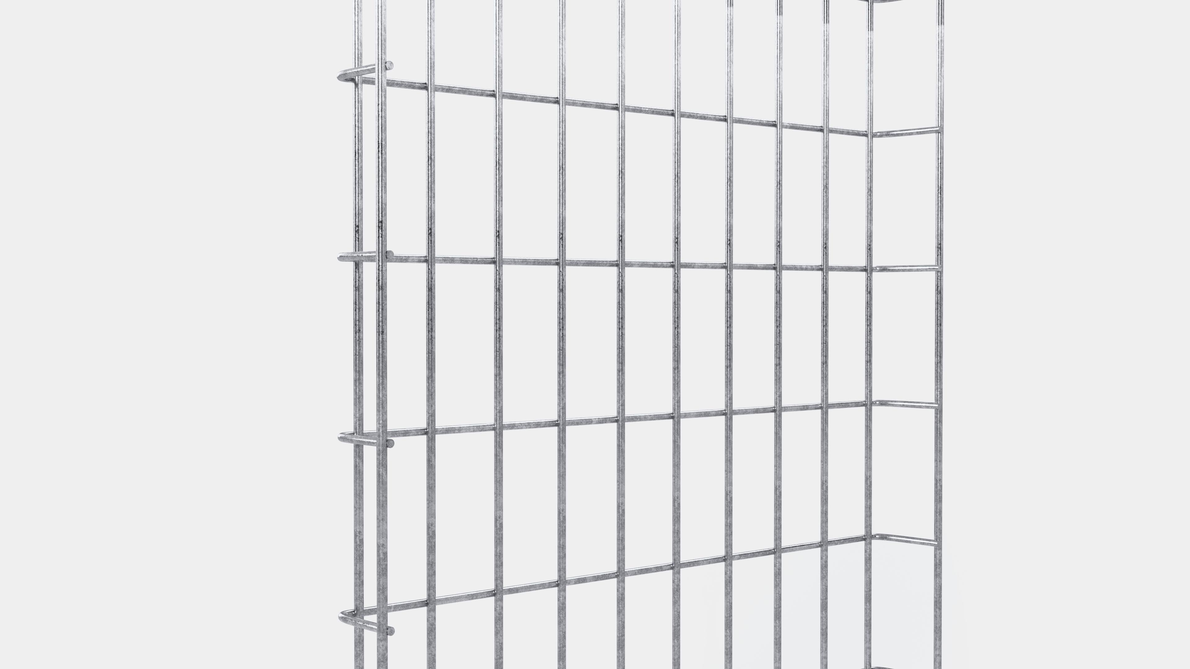 Treillis hauteur 110 cm, profondeur 5 cm, mailles 5 x 10 cm