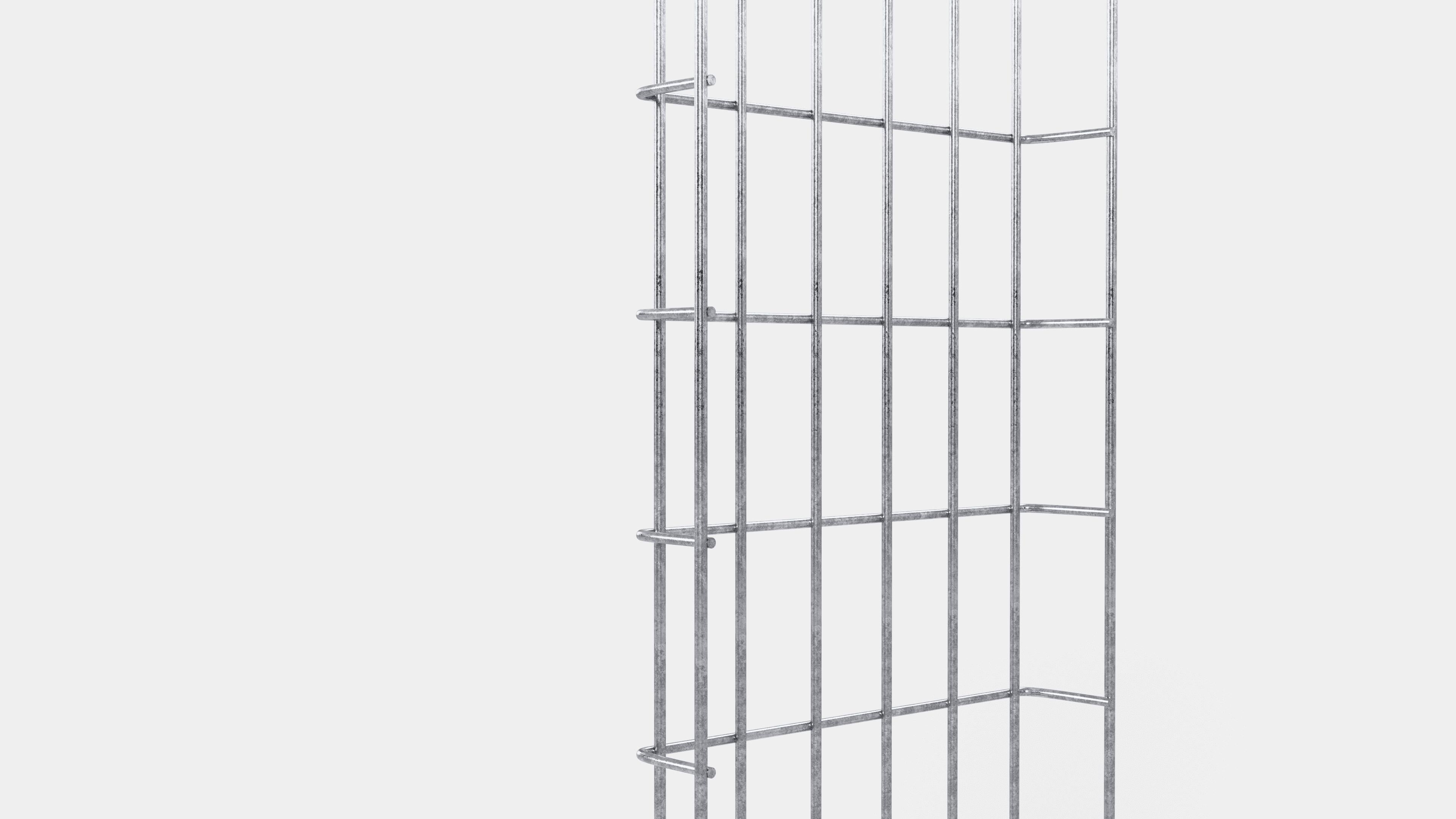 Treillis hauteur 110 cm, profondeur 5 cm, mailles 5 x 10 cm