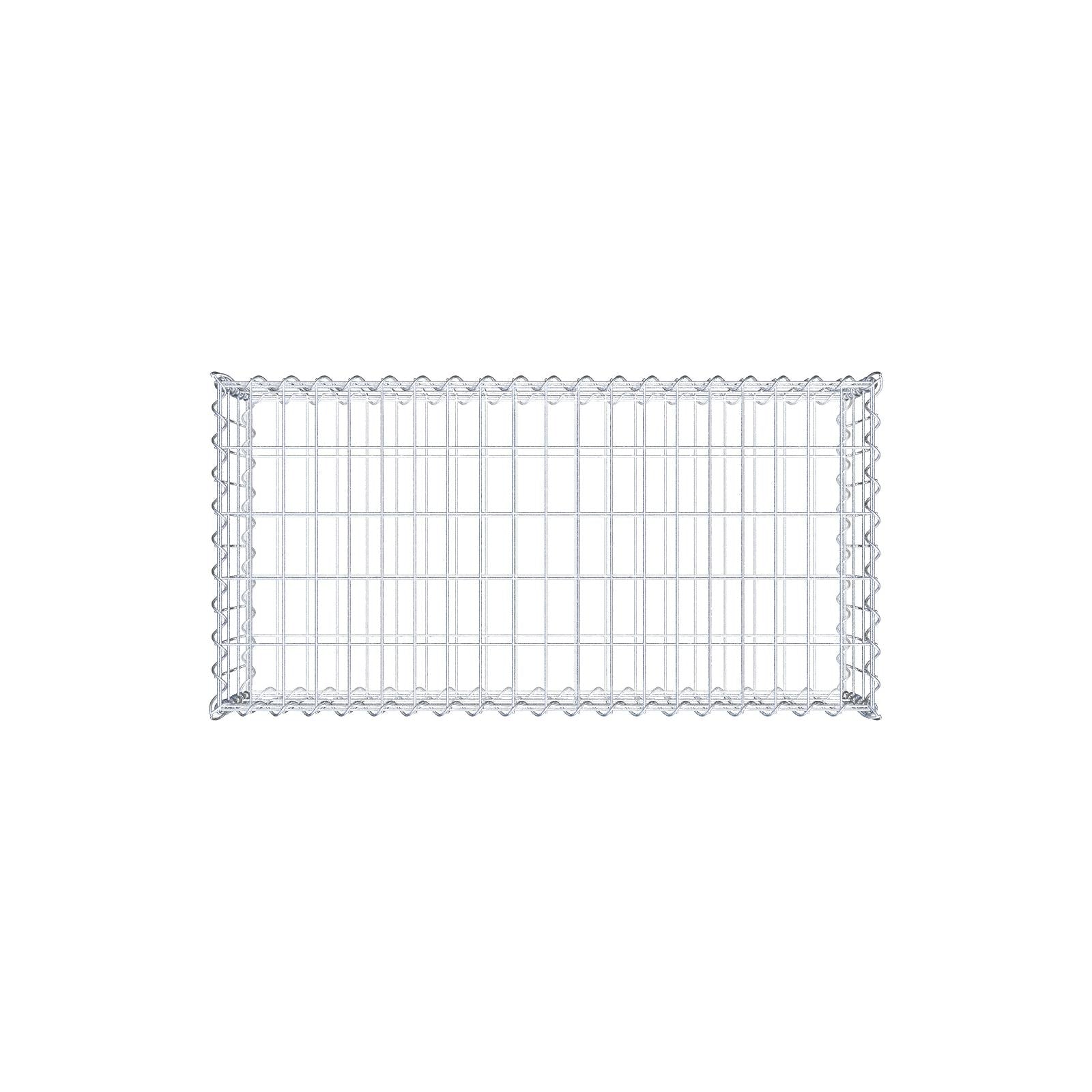 Gabione 100 cm x 30 cm x 50 cm (L x H x T), Maschenweite 5 cm x 10 cm, Spirale