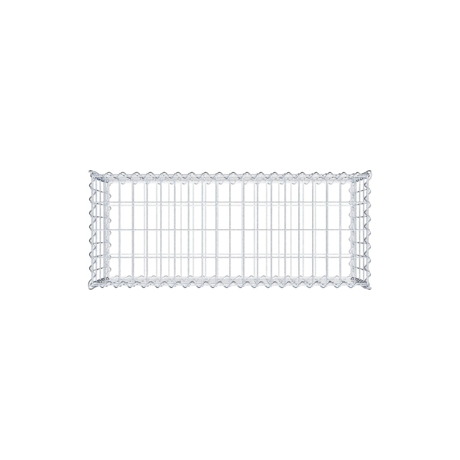 Gabion 100 cm x 40 cm x 40 cm (L x H x D), maskstorlek 5 cm x 10 cm, spiral