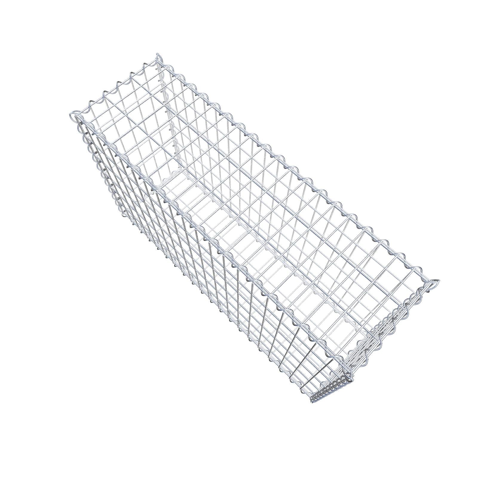 Gabion 100 cm x 60 cm x 30 cm (L x H x D), maskestørrelse 5 cm x 10 cm, spiral