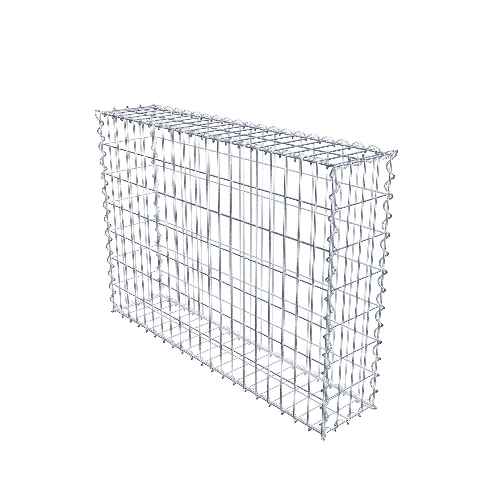 Gabion 100 cm x 70 cm x 20 cm (L x H x D), mesh size 5 cm x 10 cm, spiral