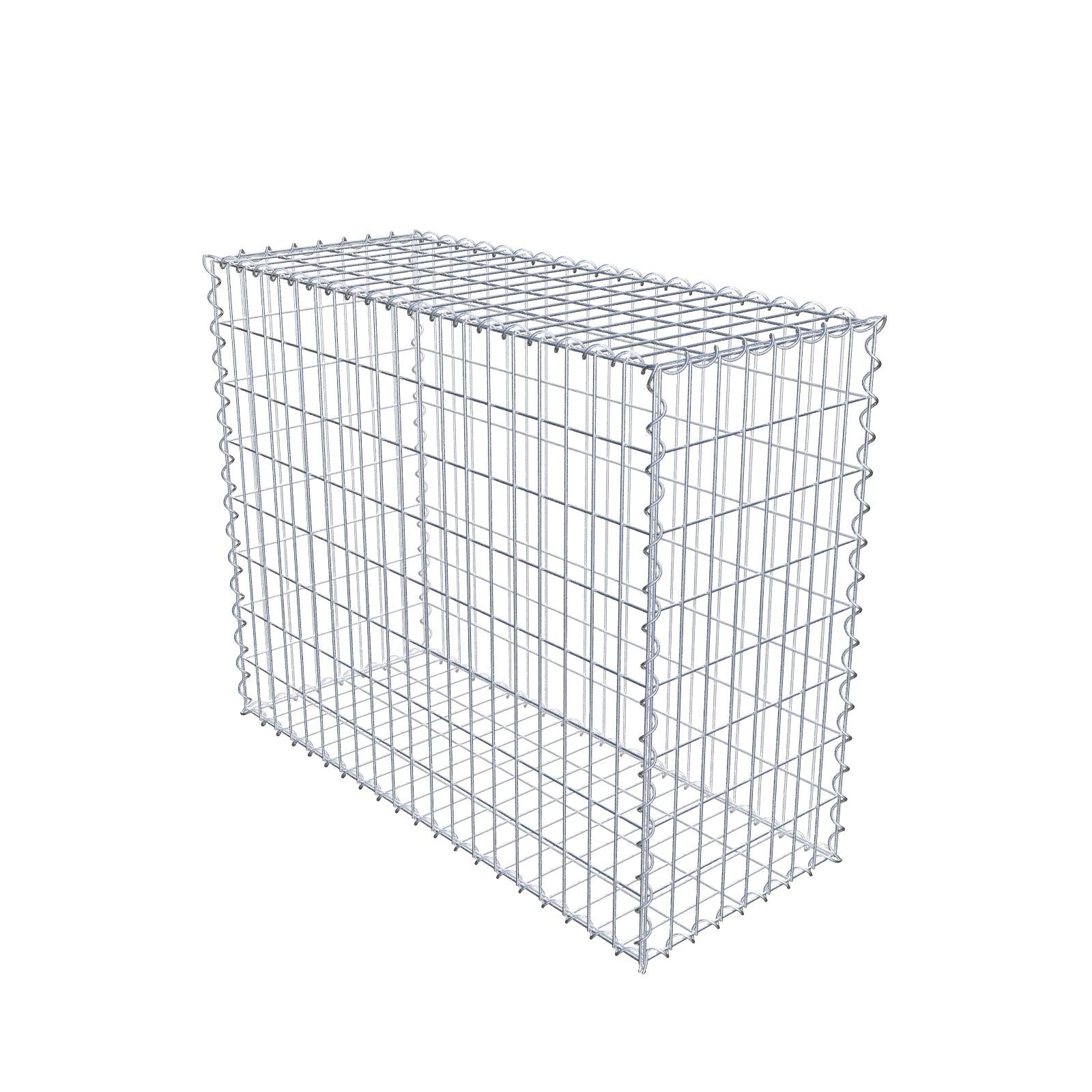 Gabion 100 cm x 80 cm x 40 cm (L x H x D), maskstorlek 5 cm x 10 cm, spiral