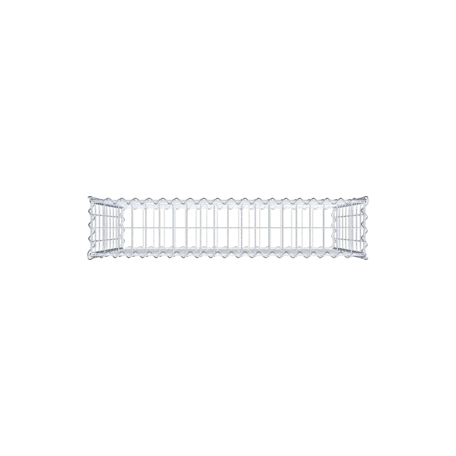 Gabion 100 cm x 90 cm x 20 cm (L x H x P), mailles 5 cm x 10 cm, spirale