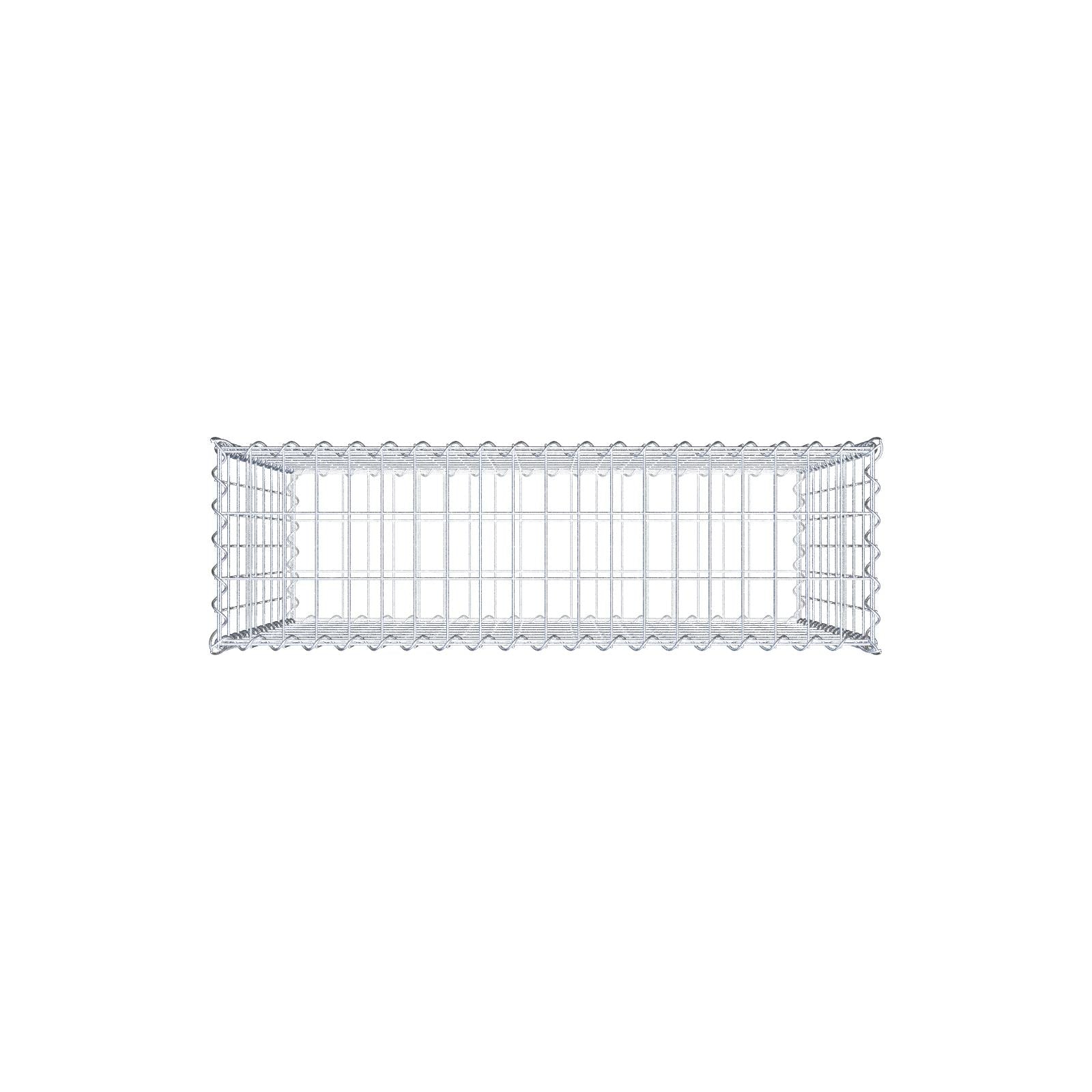 Gabion 100 cm x 90 cm x 30 cm (L x H x D), mesh size 5 cm x 10 cm, spiral