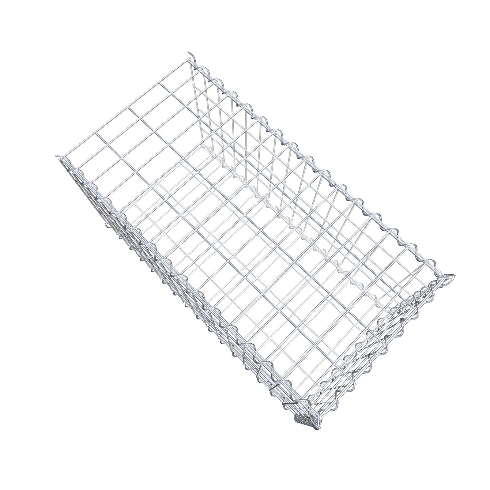 Gabbione aggiuntivo tipo 2 80 cm x 40 cm x 40 cm (L x H x P), dimensione maglia 5 cm x 10 cm, a spirale