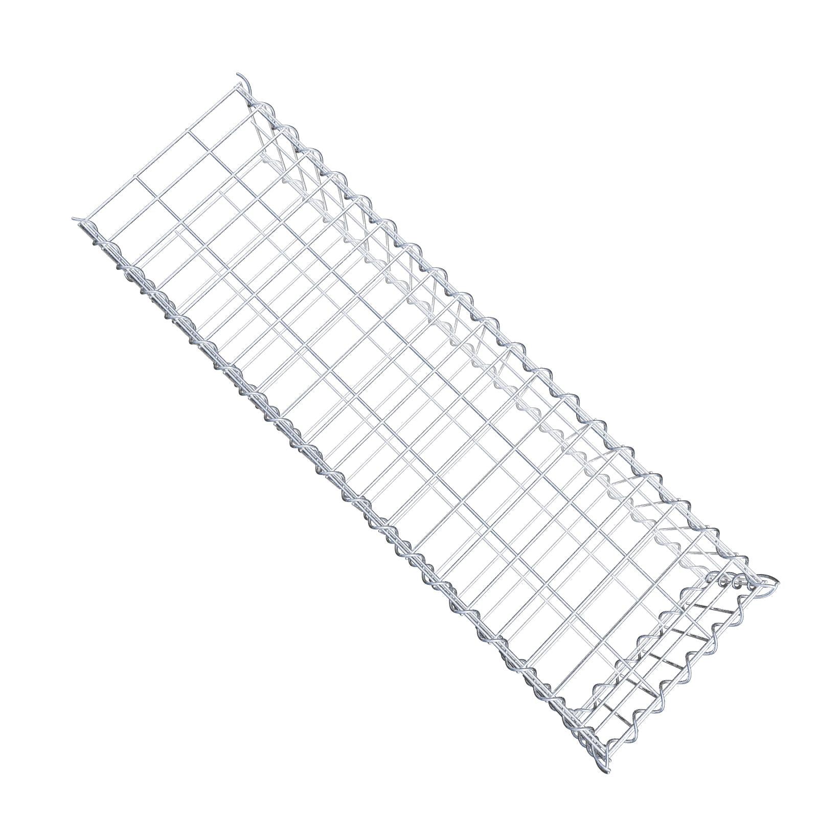 Gabião tipo 2 100 cm x 20 cm x 30 cm (C x A x P), malhagem 5 cm x 10 cm, espiral