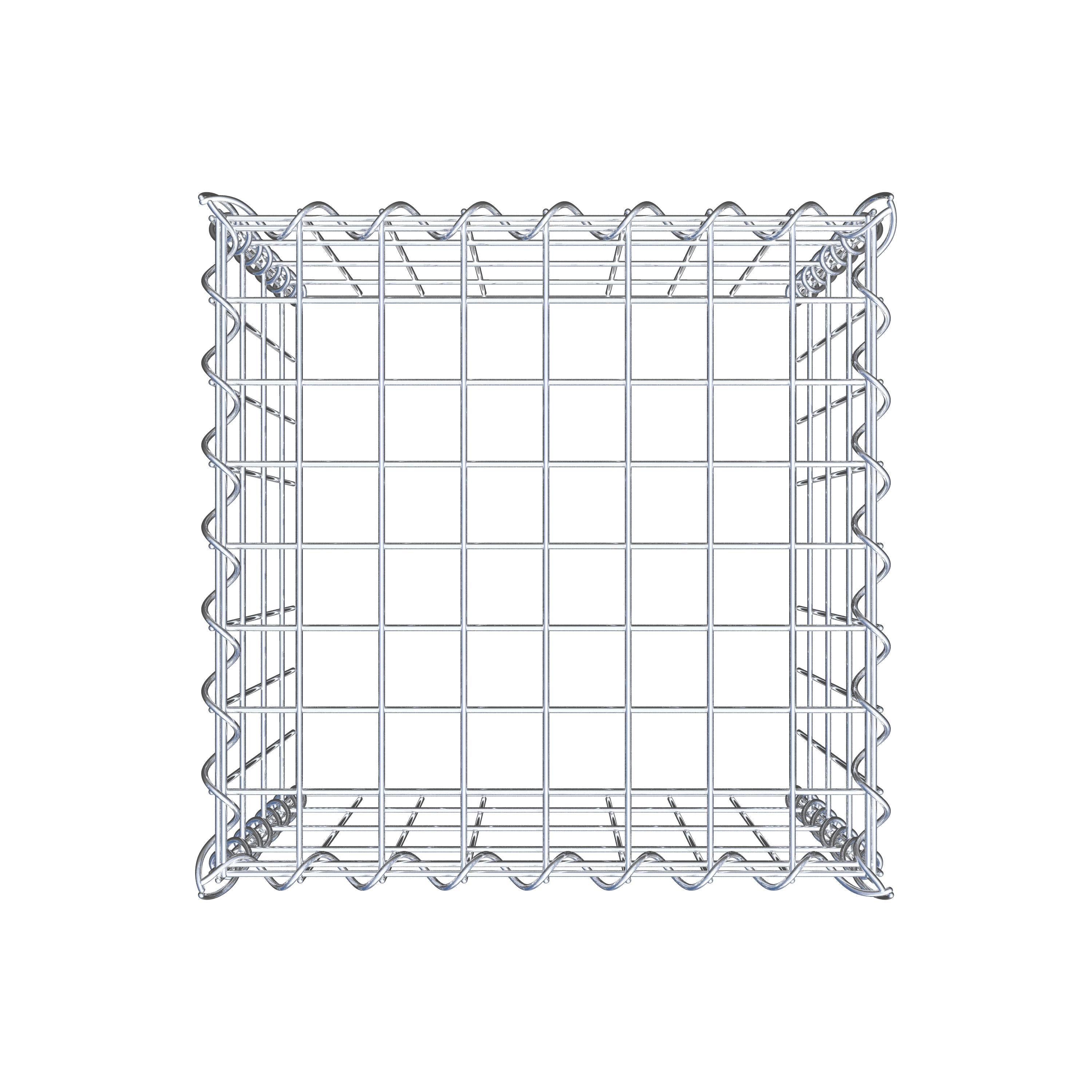 Grown-on gabion type 3 40 cm x 40 cm x 40 cm (L x H x D), mesh size 5 cm x 10 cm, spiral