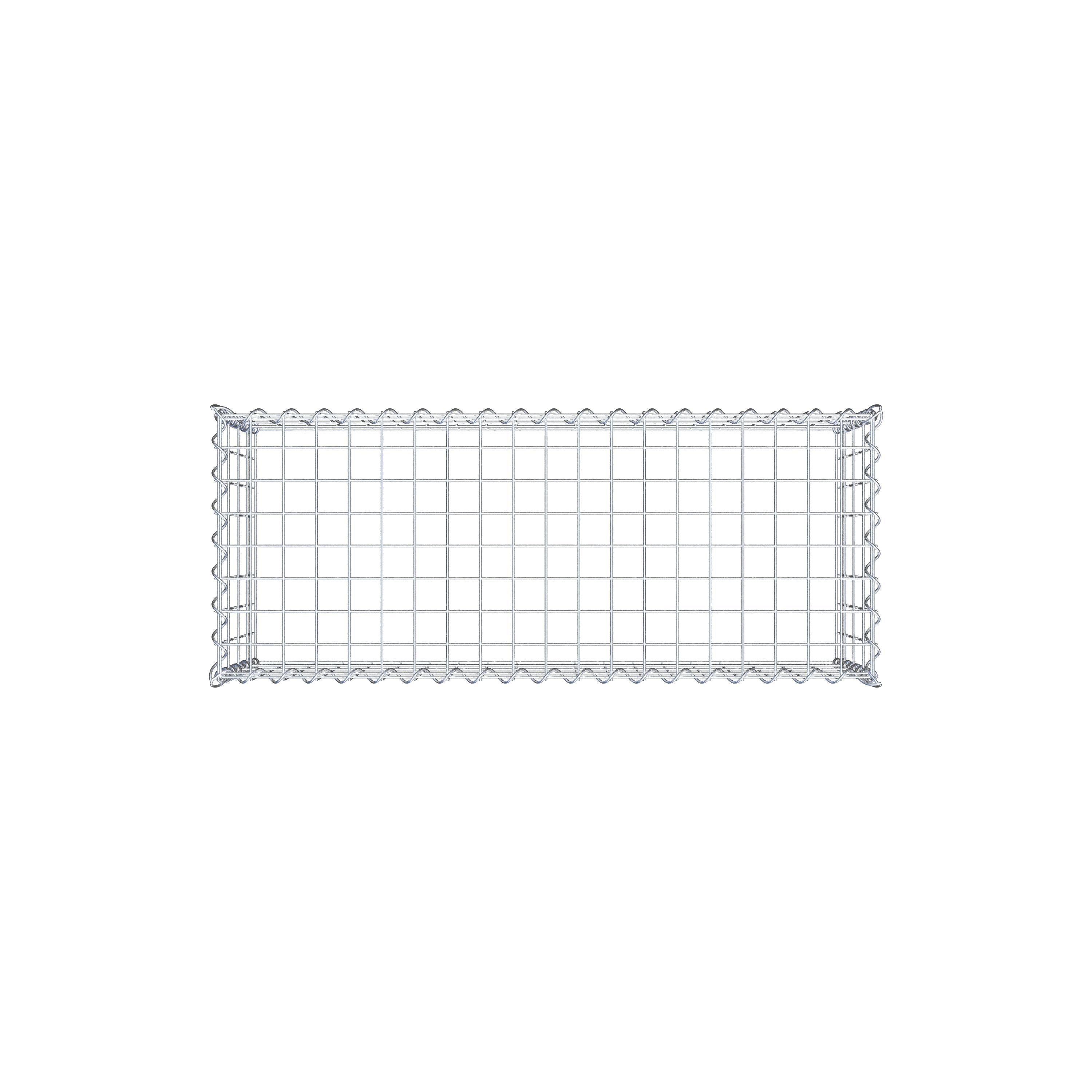 Grown-on gabion type 3 100 cm x 40 cm x 40 cm (L x H x D), mesh size 5 cm x 10 cm, spiral