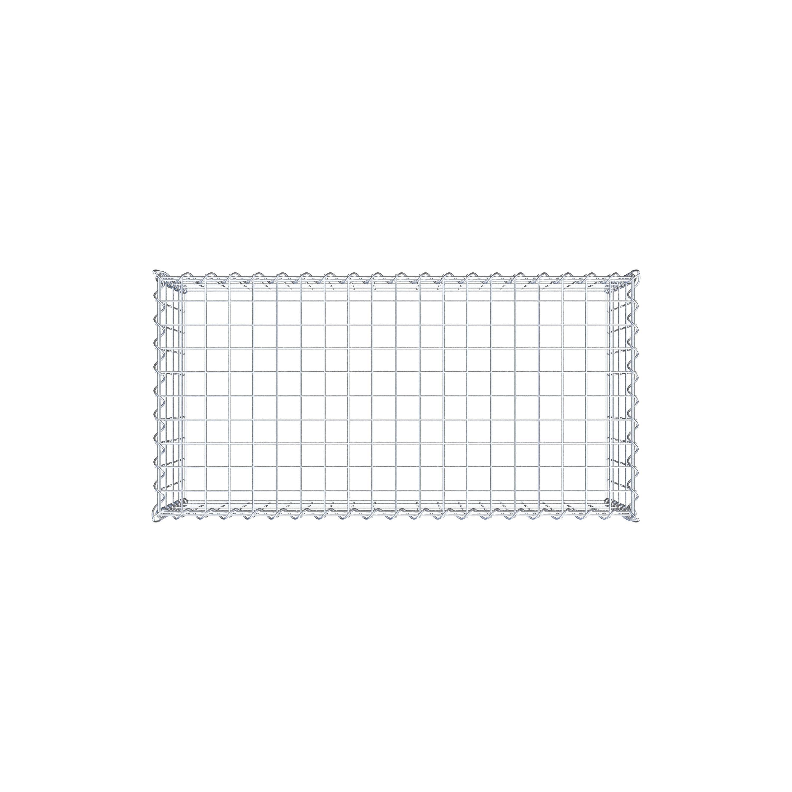 Extra gabion typ 3 100 cm x 40 cm x 50 cm (L x H x D), maskstorlek 5 cm x 10 cm, spiral