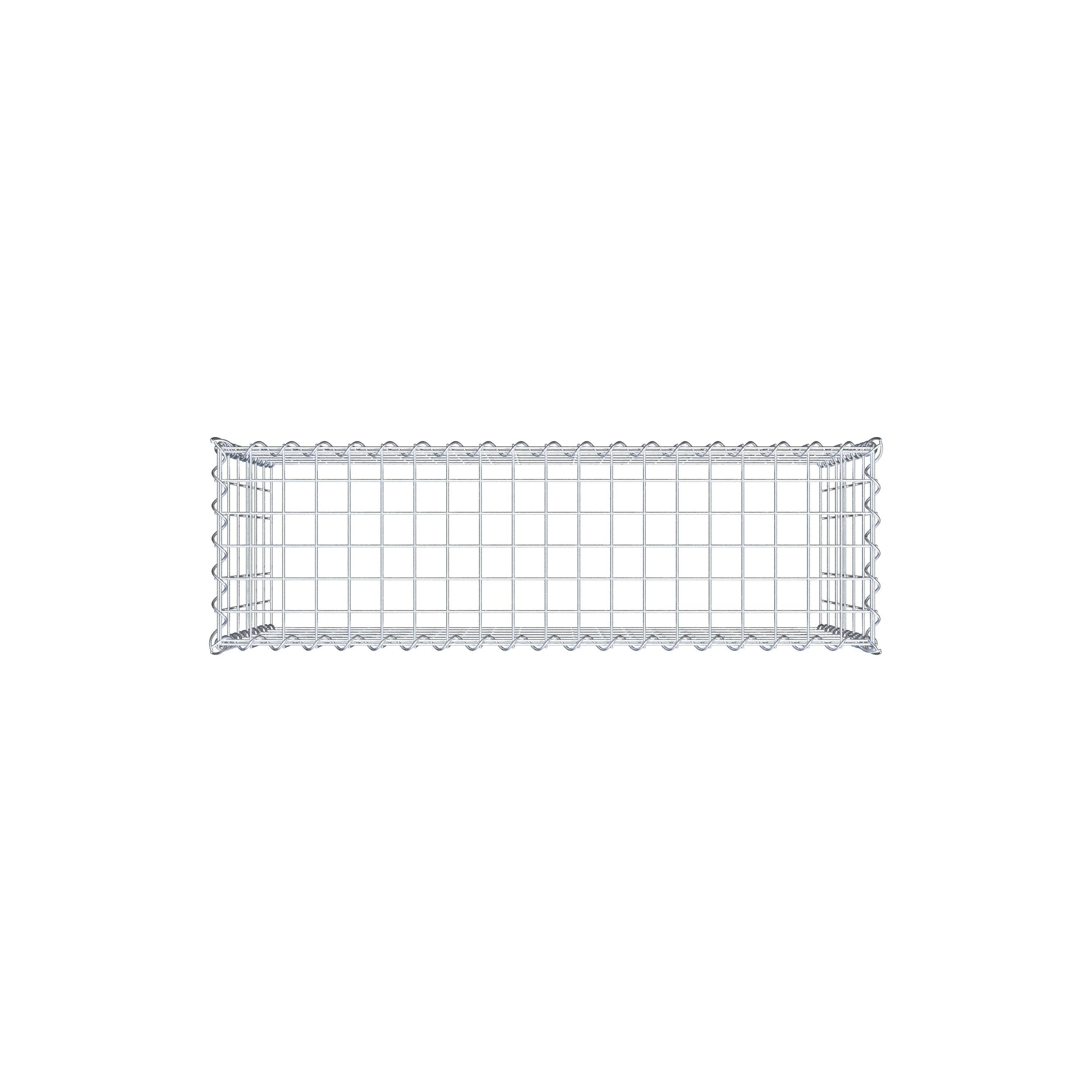 Opvokset gabion type 3 100 cm x 60 cm x 30 cm (L x H x D), maskestørrelse 5 cm x 10 cm, spiral