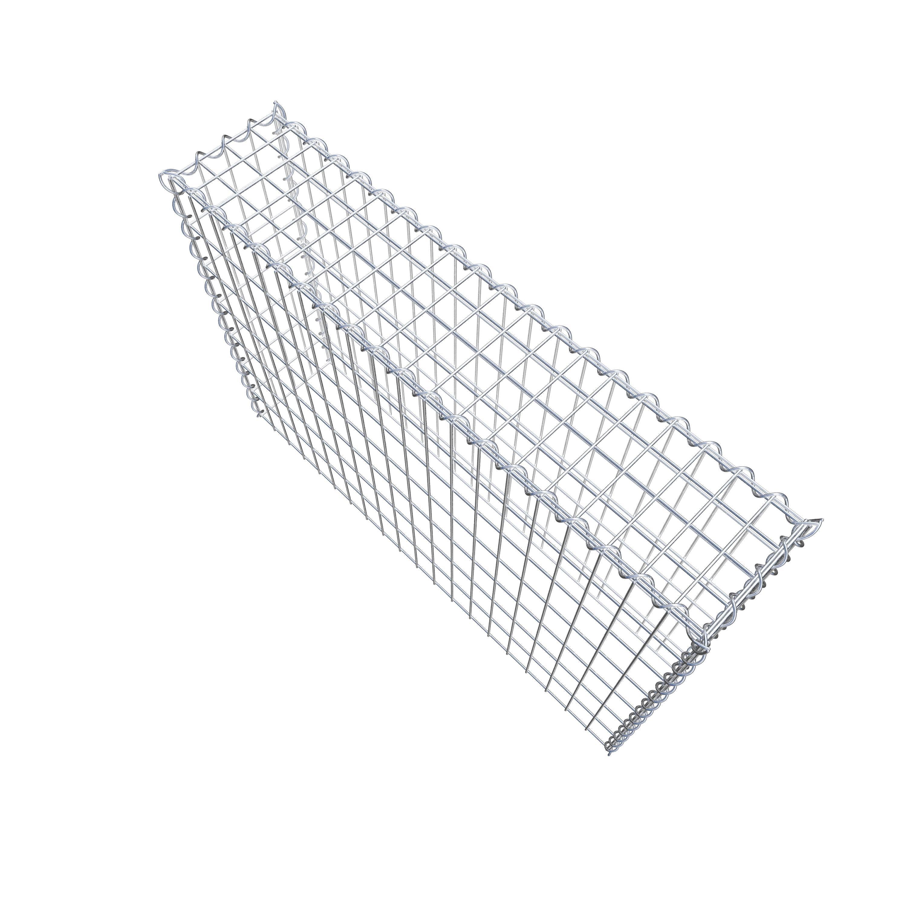 Extra gabion typ 3 100 cm x 70 cm x 20 cm (L x H x D), maskstorlek 5 cm x 10 cm, spiral
