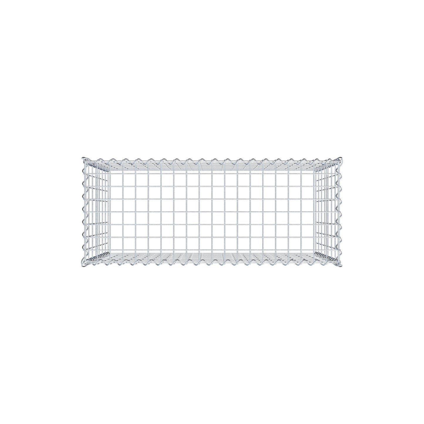 Gabion rapporté type 3 100 cm x 70 cm x 40 cm (L x H x P), mailles 5 cm x 10 cm, spirale