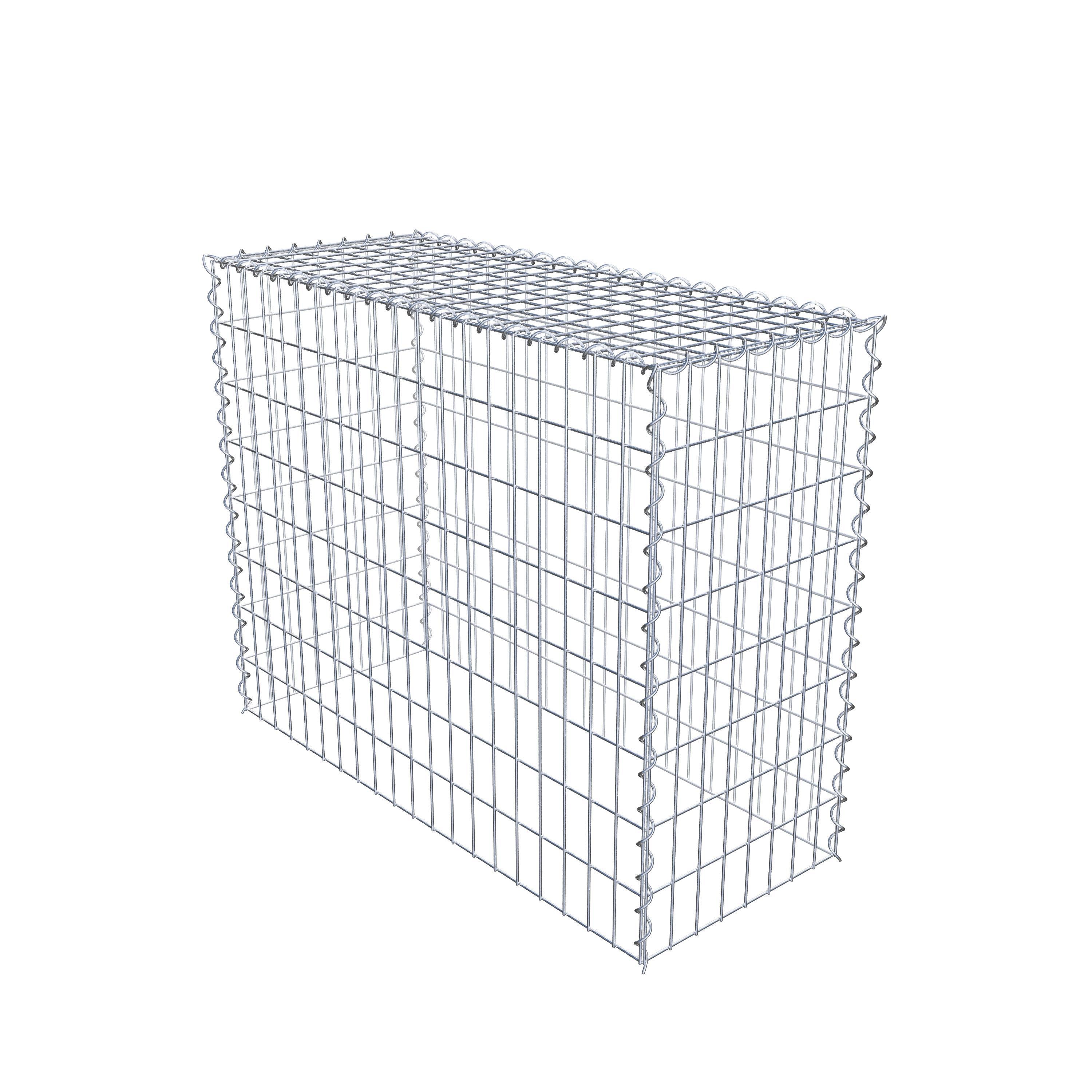 Gabbione aggiuntivo tipo 3 100 cm x 80 cm x 40 cm (L x H x P), maglia 5 cm x 10 cm, spirale