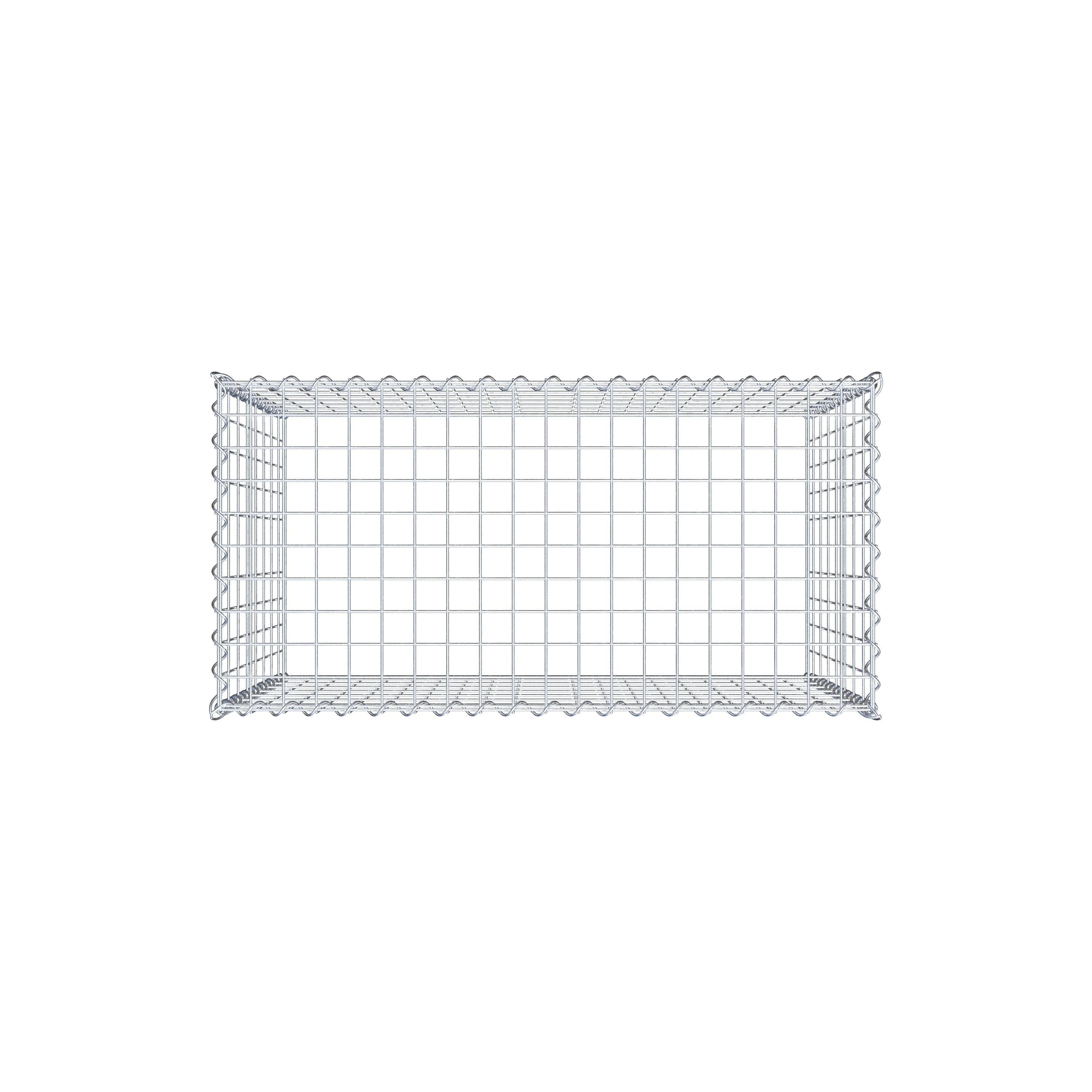 Extra gabion typ 3 100 cm x 80 cm x 50 cm (L x H x D), maskstorlek 5 cm x 10 cm, spiral
