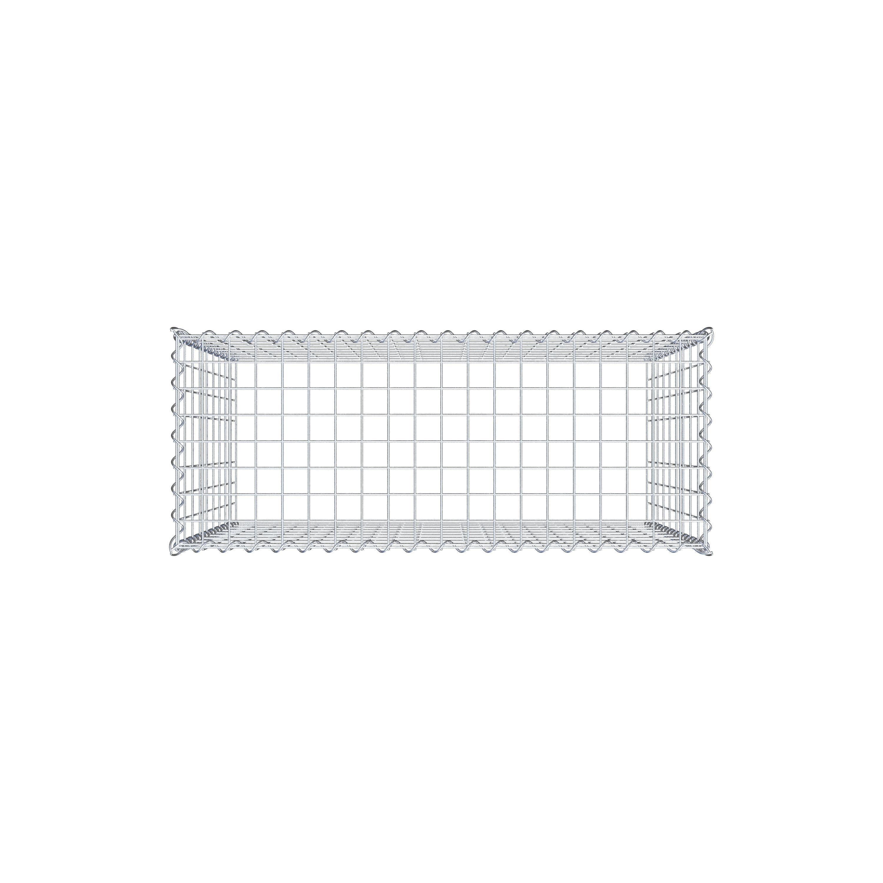 Extra gabion typ 3 100 cm x 90 cm x 40 cm (L x H x D), maskstorlek 5 cm x 10 cm, spiral