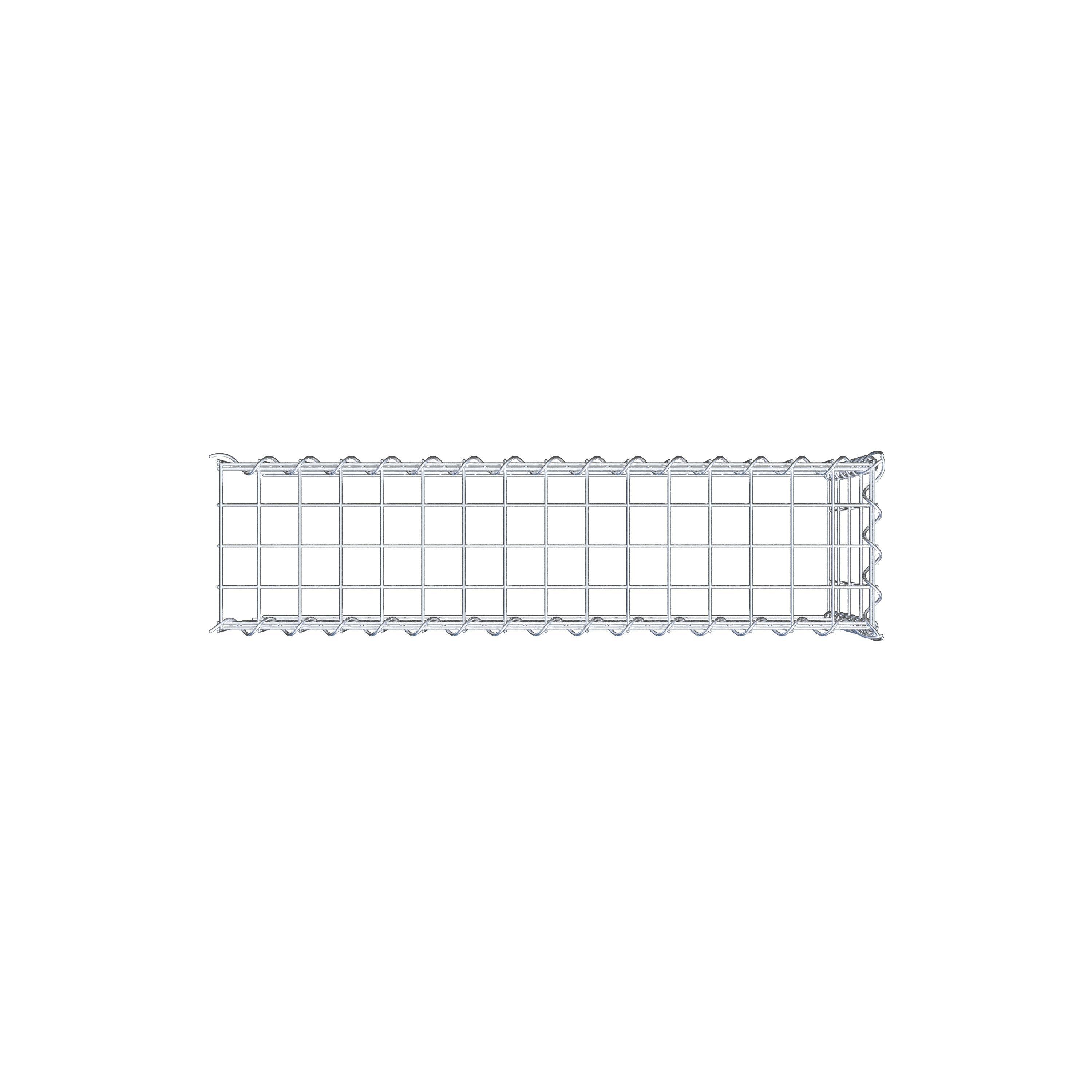 Gabbione aggiuntivo tipo 4 80 cm x 40 cm x 20 cm (L x H x P), dimensione maglia 5 cm x 10 cm, a spirale