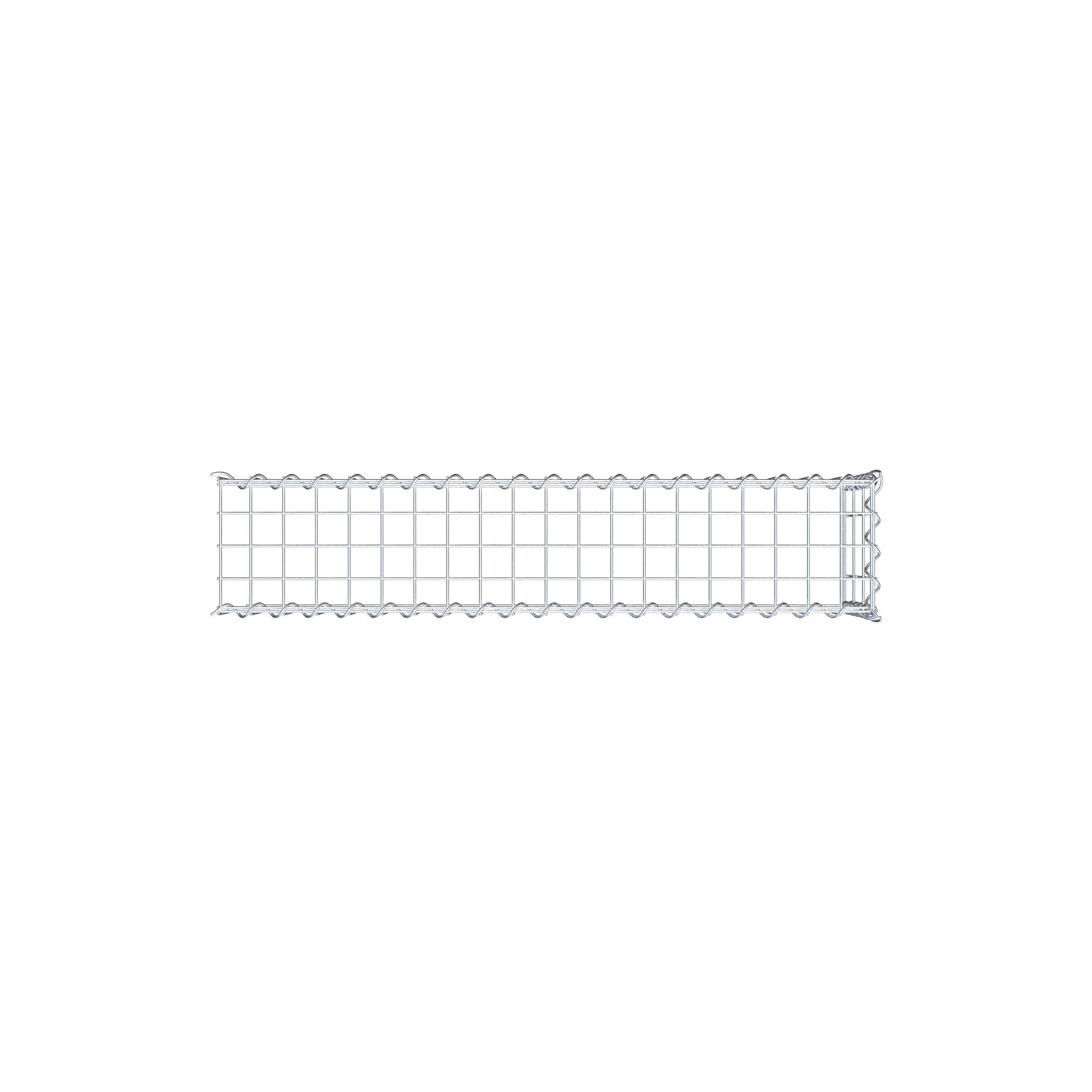 Extra gabion typ 4 100 cm x 30 cm x 20 cm (L x H x D), maskstorlek 5 cm x 10 cm, spiral