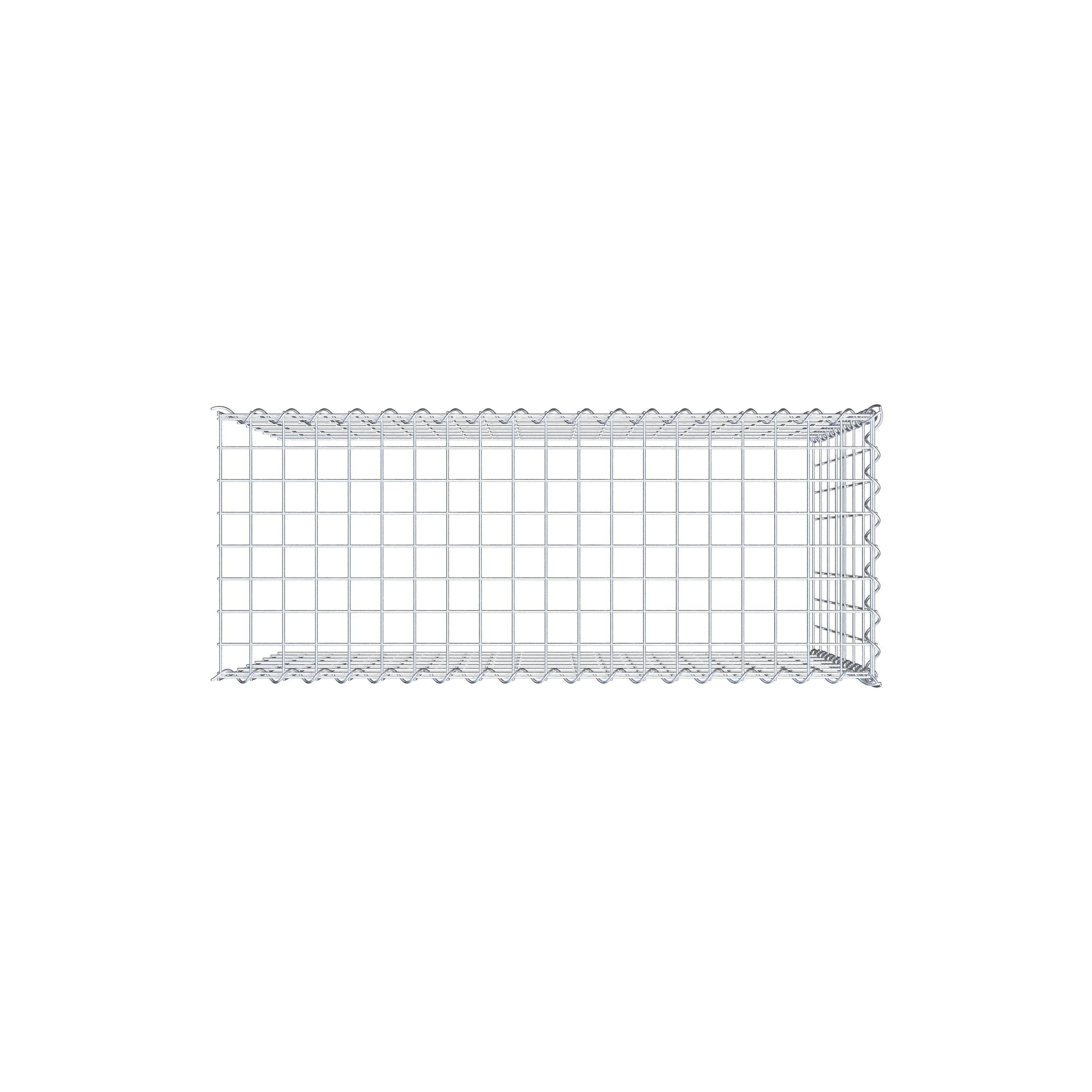 Gabbione aggiuntivo tipo 4 100 cm x 70 cm x 40 cm (L x H x P), maglia 5 cm x 10 cm, spirale