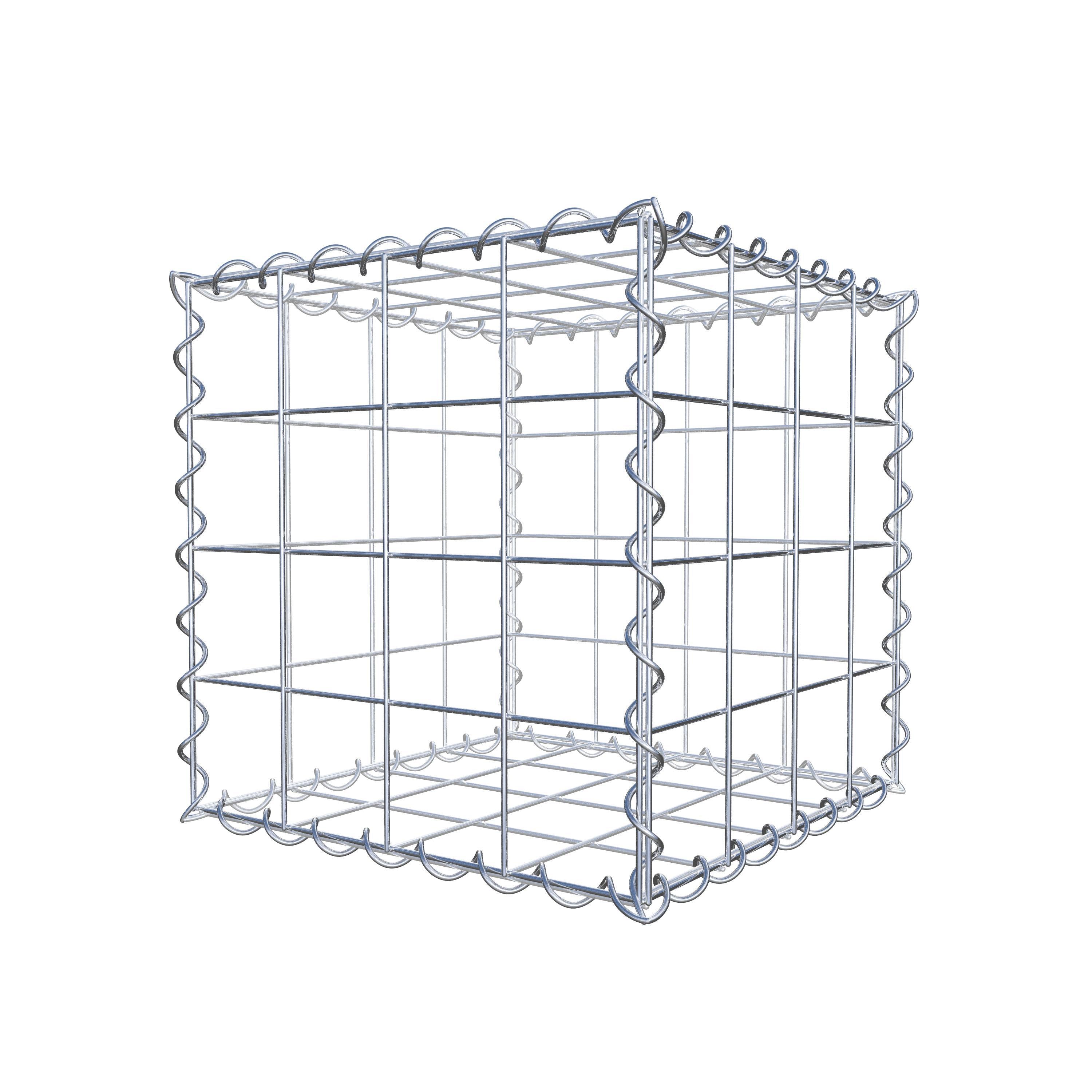 Gabbione 40 cm x 40 cm x 40 cm (L x H x P), maglia 10 cm x 10 cm, spirale