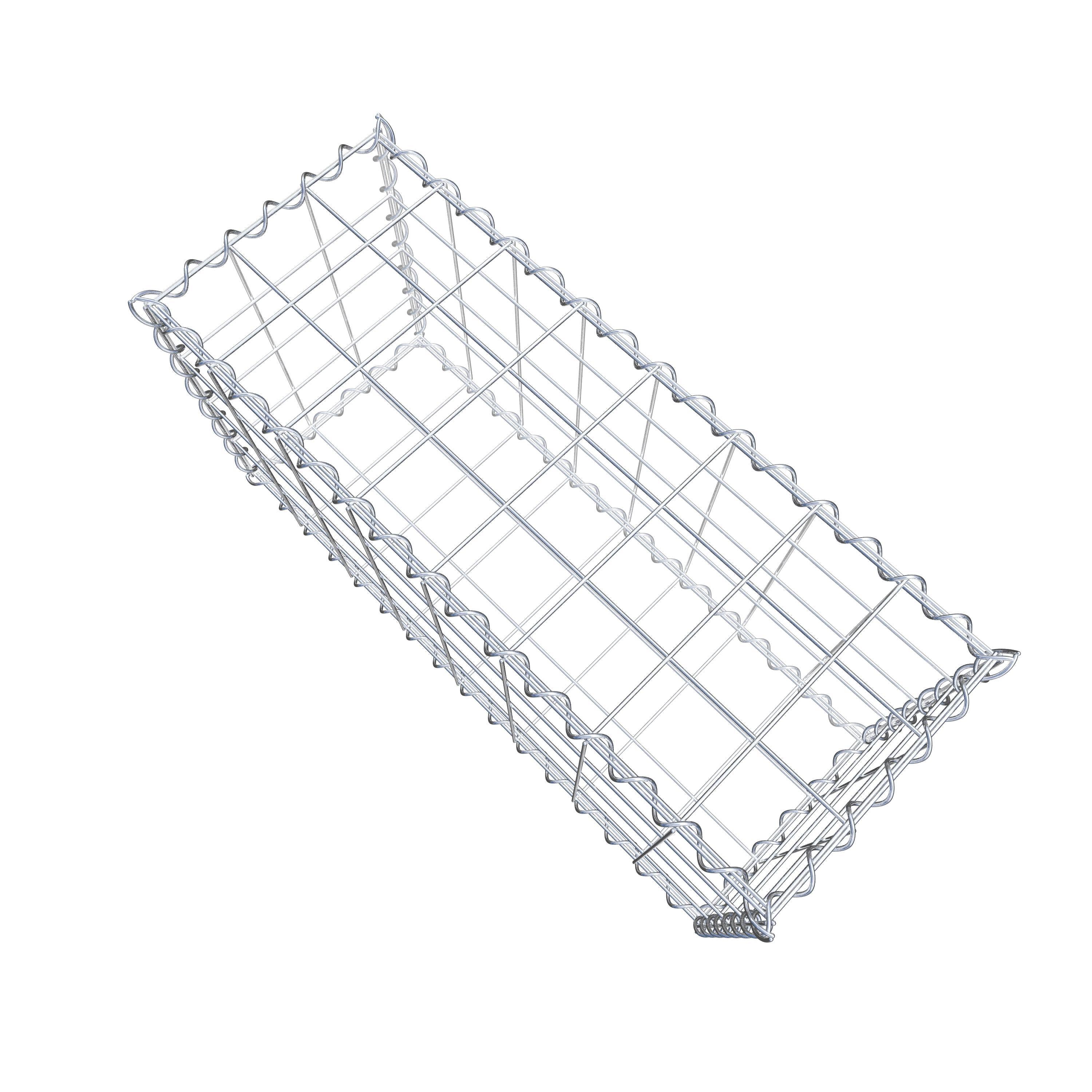 Gabion 80 cm x 40 cm x 30 cm (L x H x P), mailles 10 cm x 10 cm, spirale