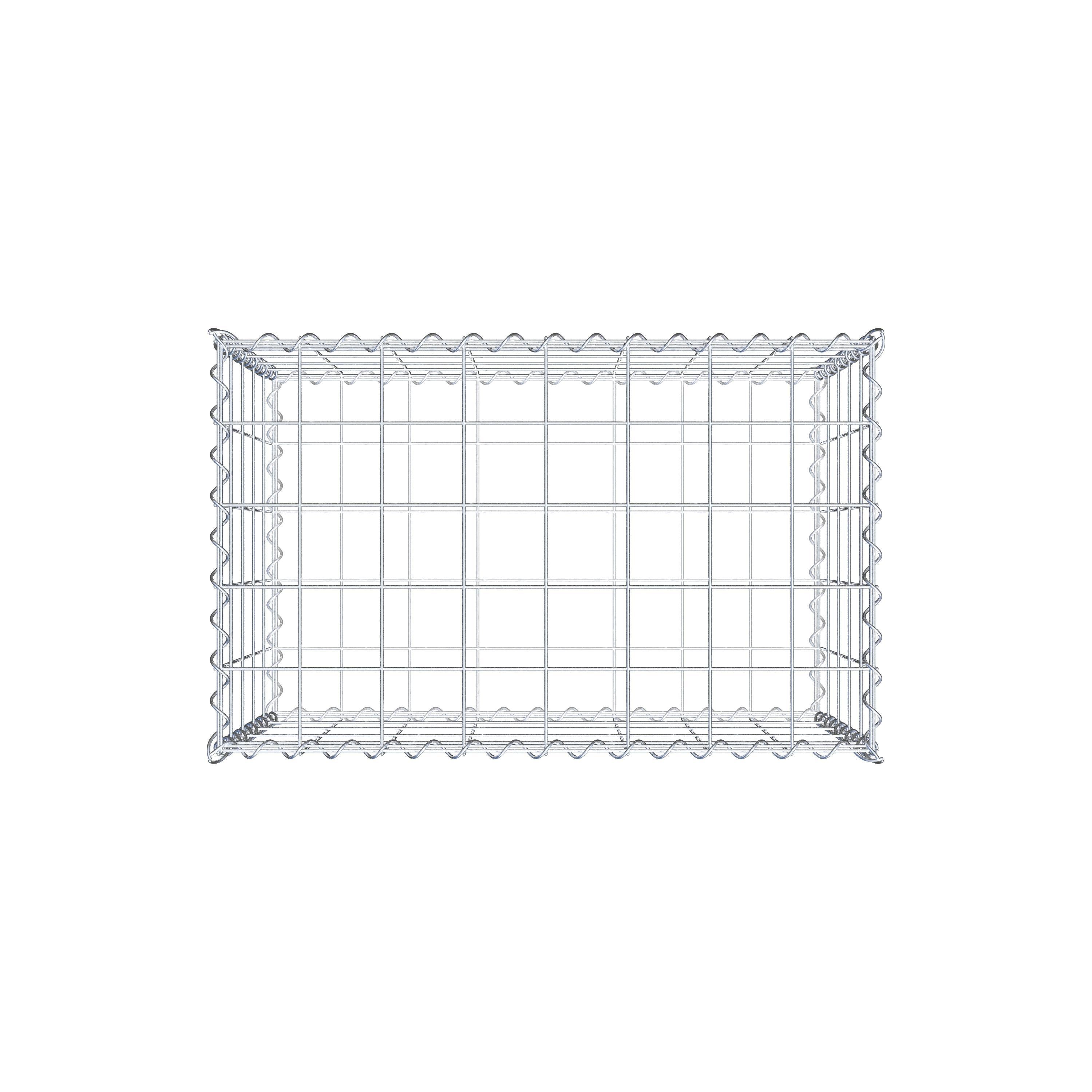 Gabbione 80 cm x 50 cm x 50 cm (L x H x P), maglia 10 cm x 10 cm, spirale
