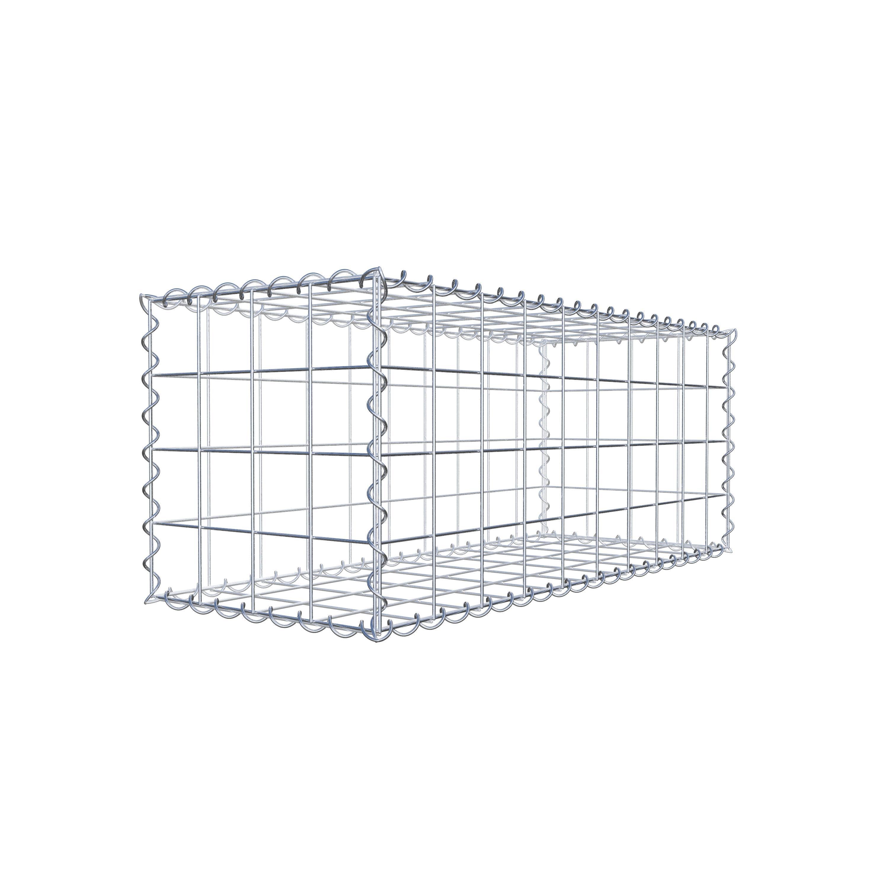 Gabbione 100 cm x 40 cm x 40 cm (L x H x P), maglia 10 cm x 10 cm, spirale
