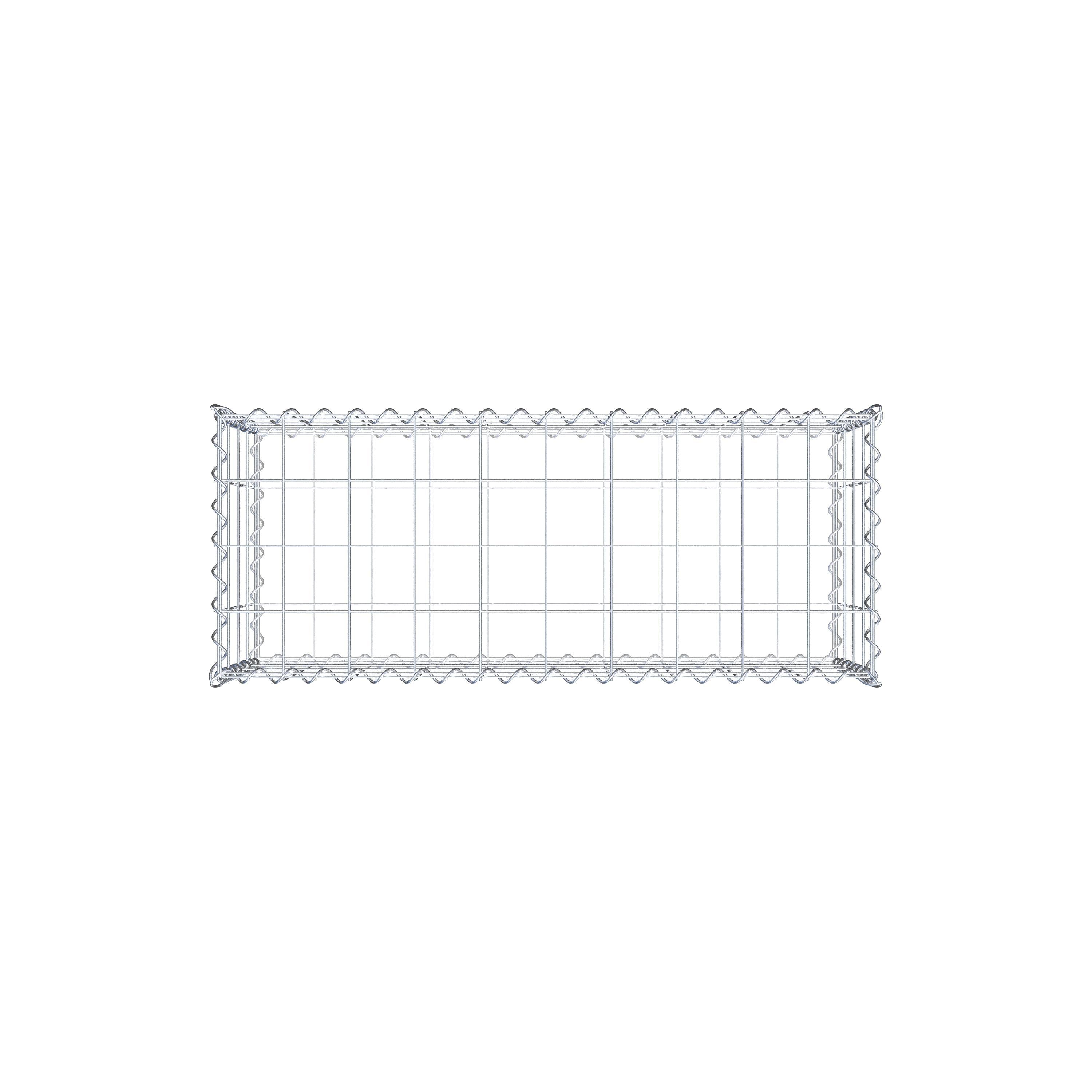 Gabbione 100 cm x 40 cm x 40 cm (L x H x P), maglia 10 cm x 10 cm, spirale