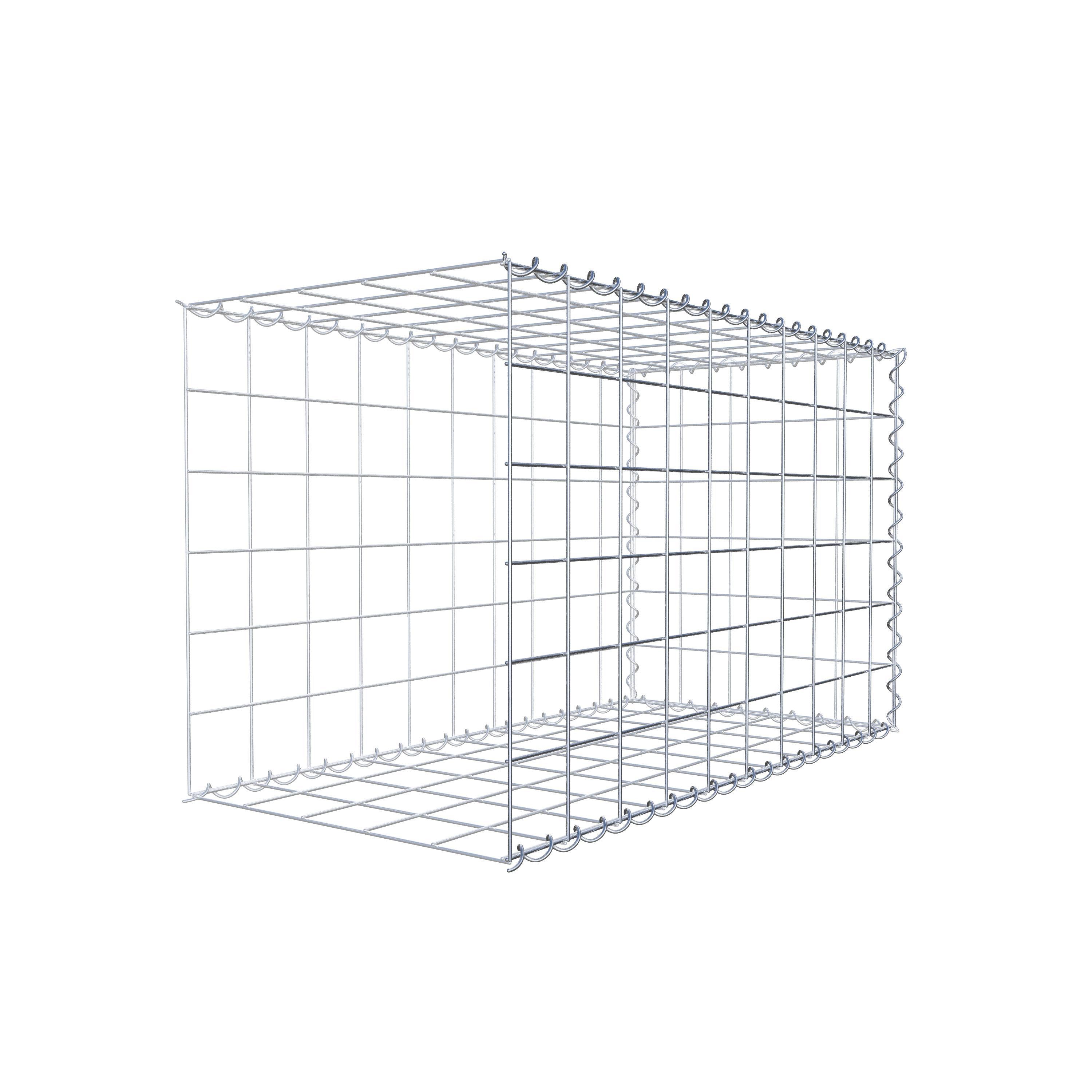 Extra gabion typ 2 100 cm x 60 cm x 50 cm (L x H x D), maskstorlek 10 cm x 10 cm, spiral