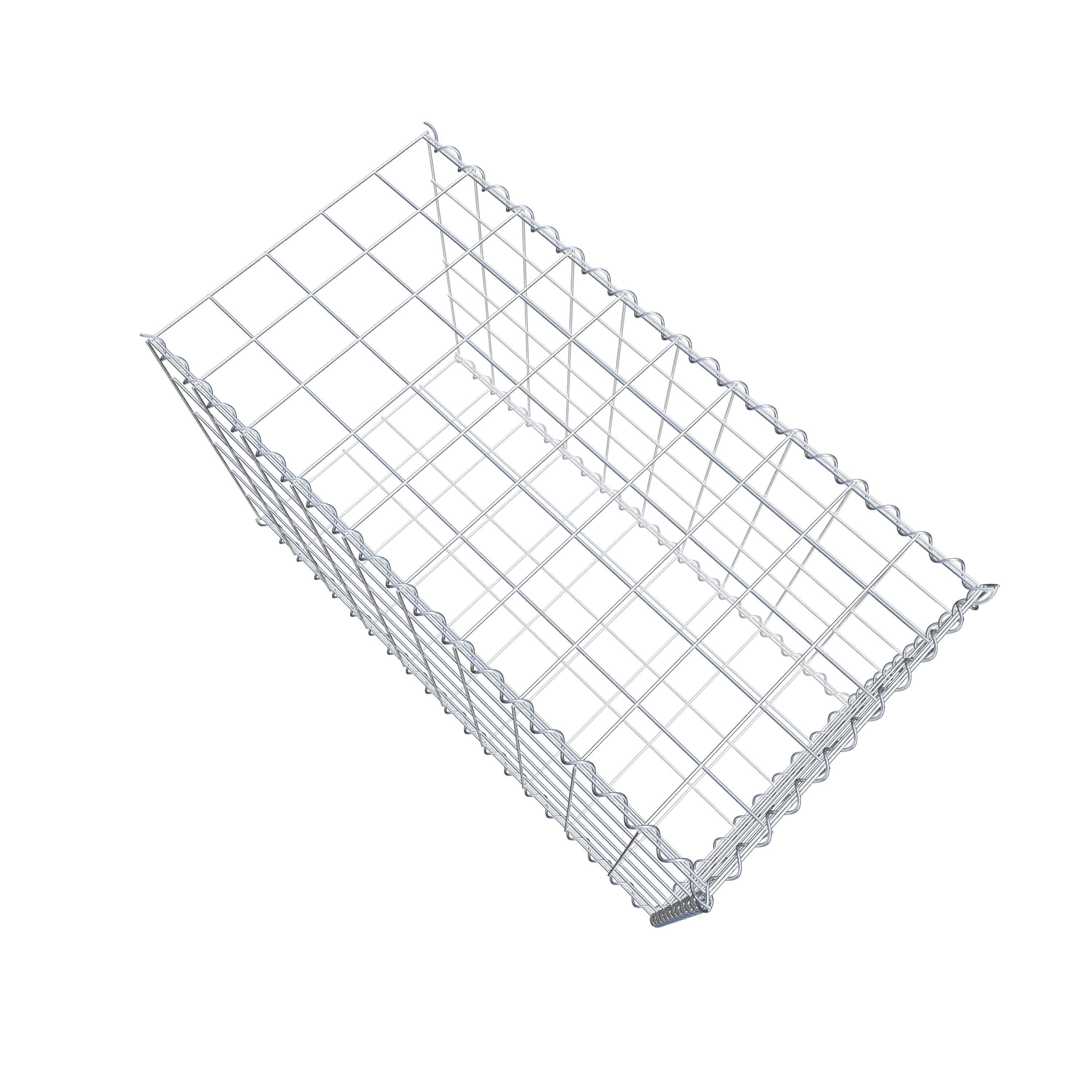 Extra gabion typ 2 100 cm x 60 cm x 50 cm (L x H x D), maskstorlek 10 cm x 10 cm, spiral