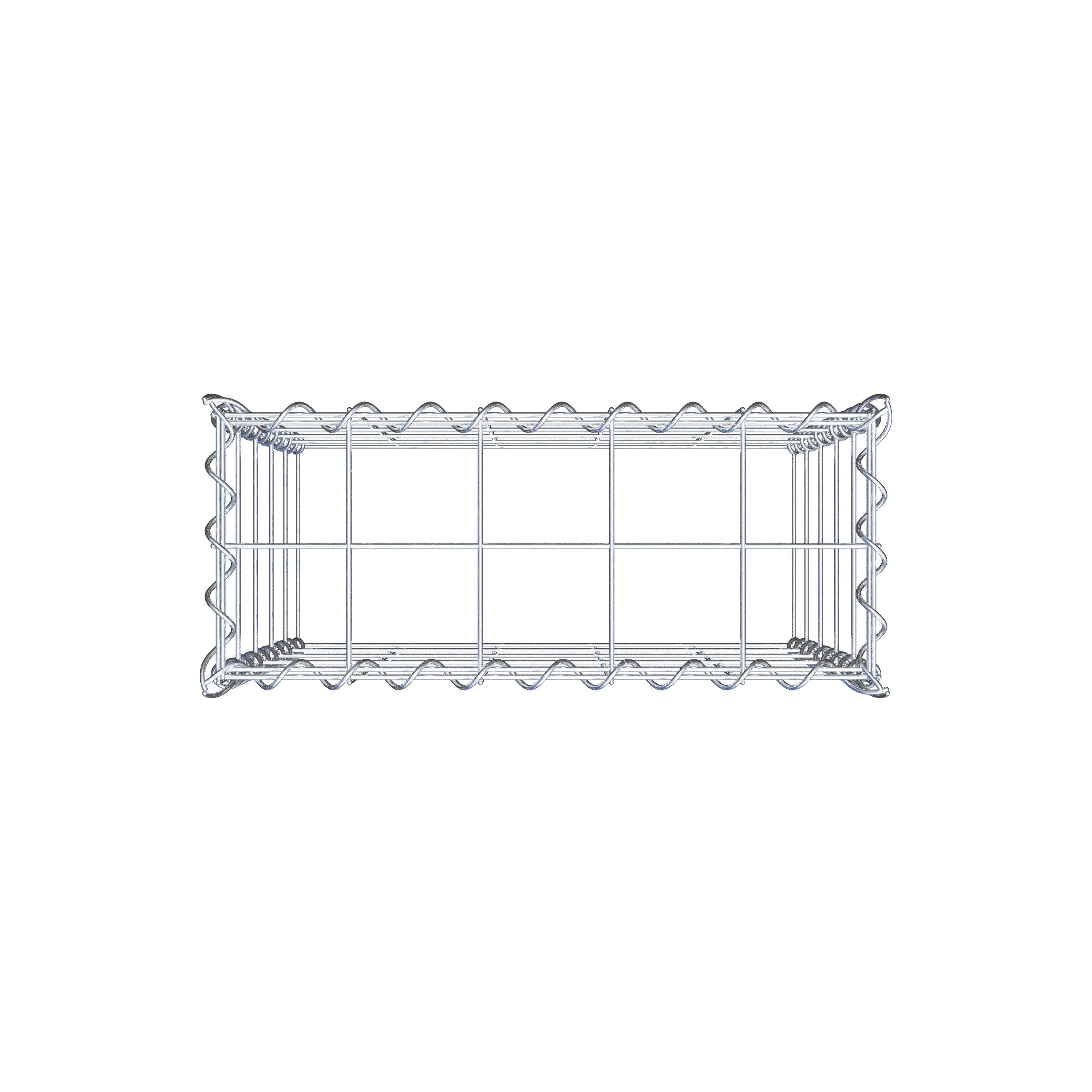 Extra gabion typ 3 50 cm x 50 cm x 20 cm (L x H x D), maskstorlek 10 cm x 10 cm, spiral