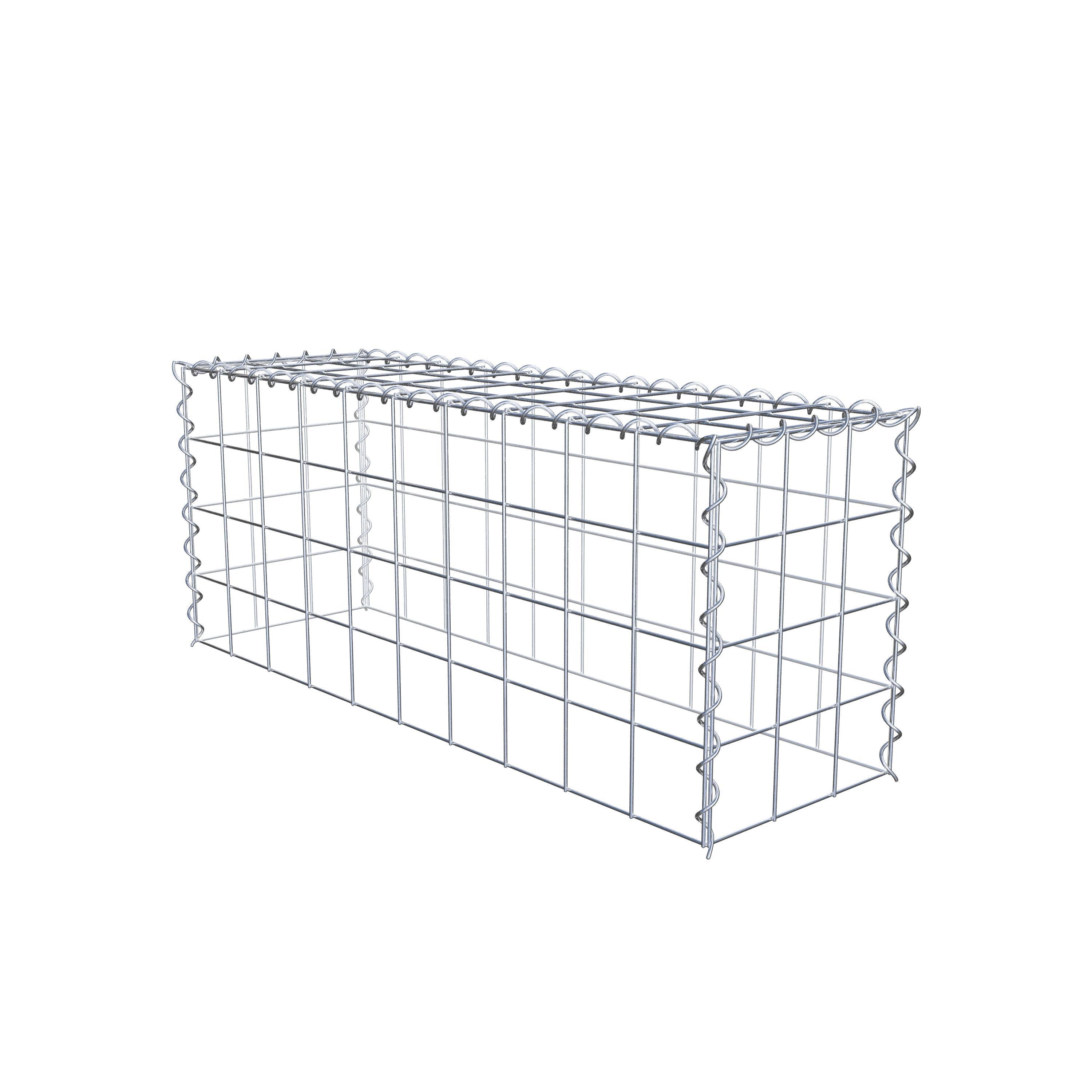 Extra gabion typ 3 100 cm x 40 cm x 30 cm (L x H x D), maskstorlek 10 cm x 10 cm, spiral