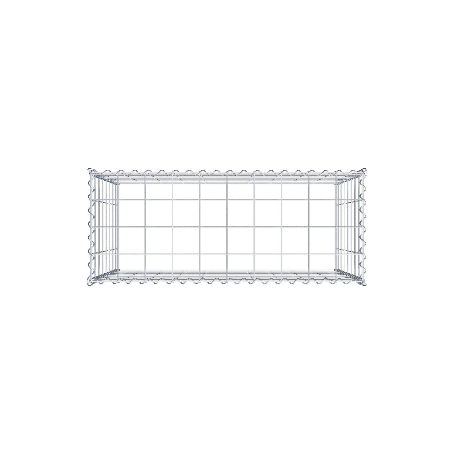 Grown-on gabion type 3 100 cm x 80 cm x 40 cm (L x H x D), mesh size 10 cm x 10 cm, spiral