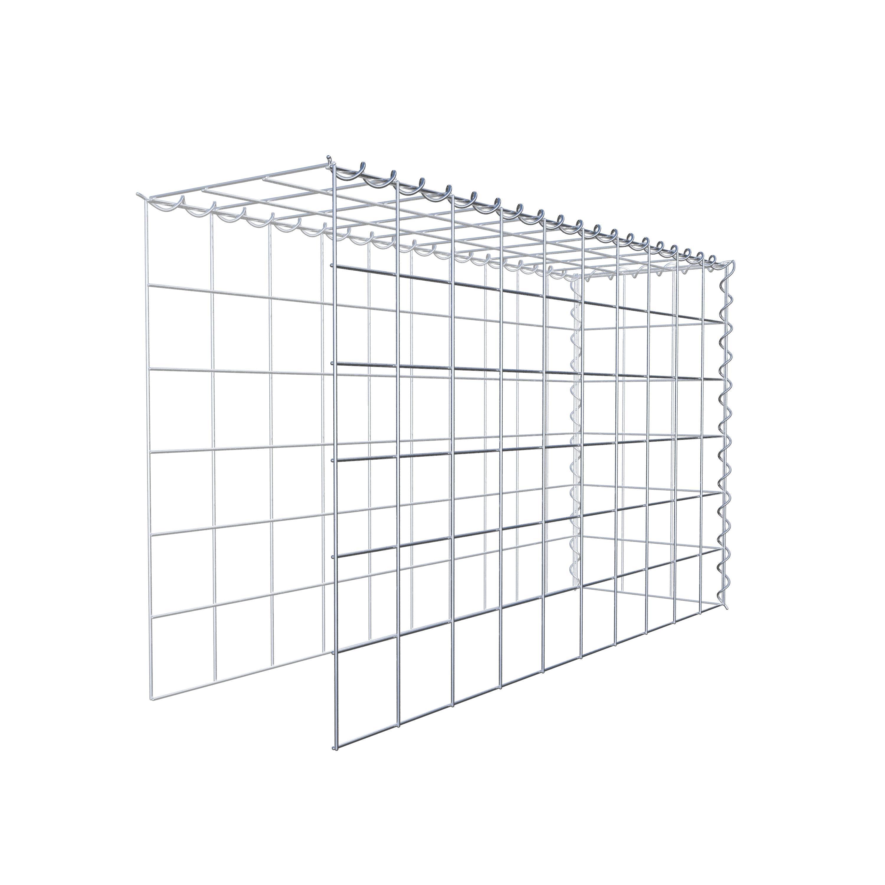 Gabião tipo 4 100 cm x 60 cm x 30 cm (C x A x P), malhagem 10 cm x 10 cm, espiral
