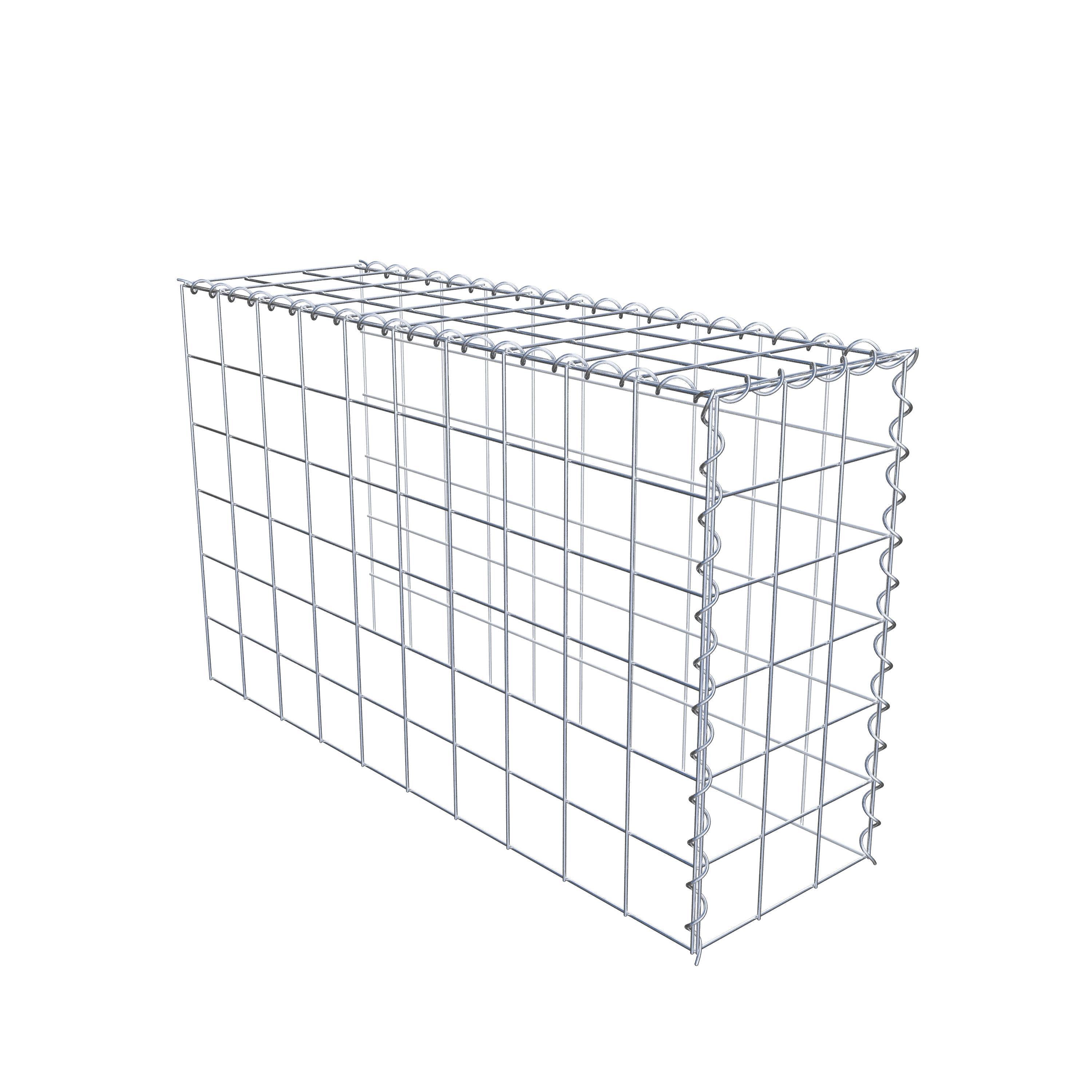 Gabião tipo 4 100 cm x 60 cm x 30 cm (C x A x P), malhagem 10 cm x 10 cm, espiral