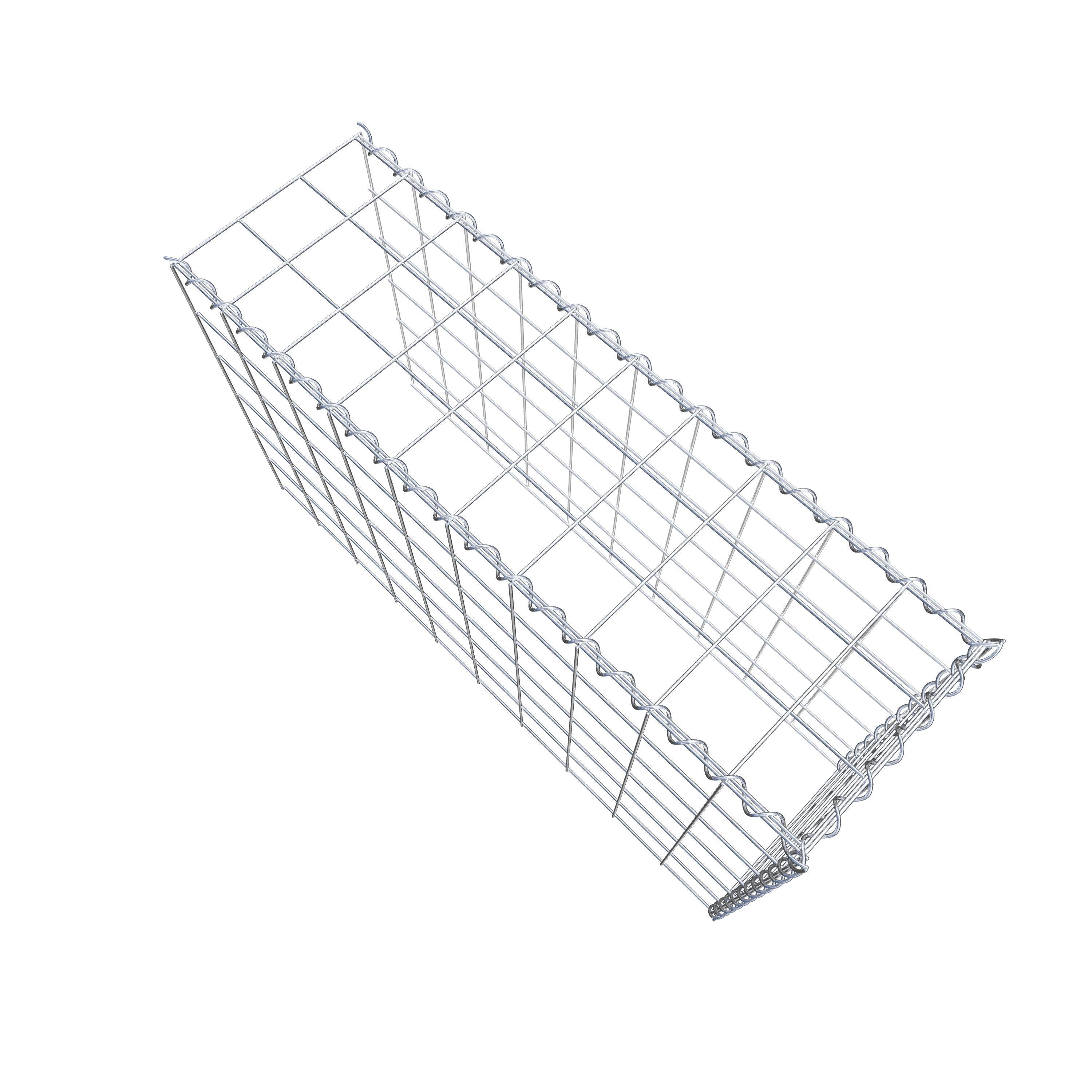 Gabião tipo 4 100 cm x 60 cm x 30 cm (C x A x P), malhagem 10 cm x 10 cm, espiral