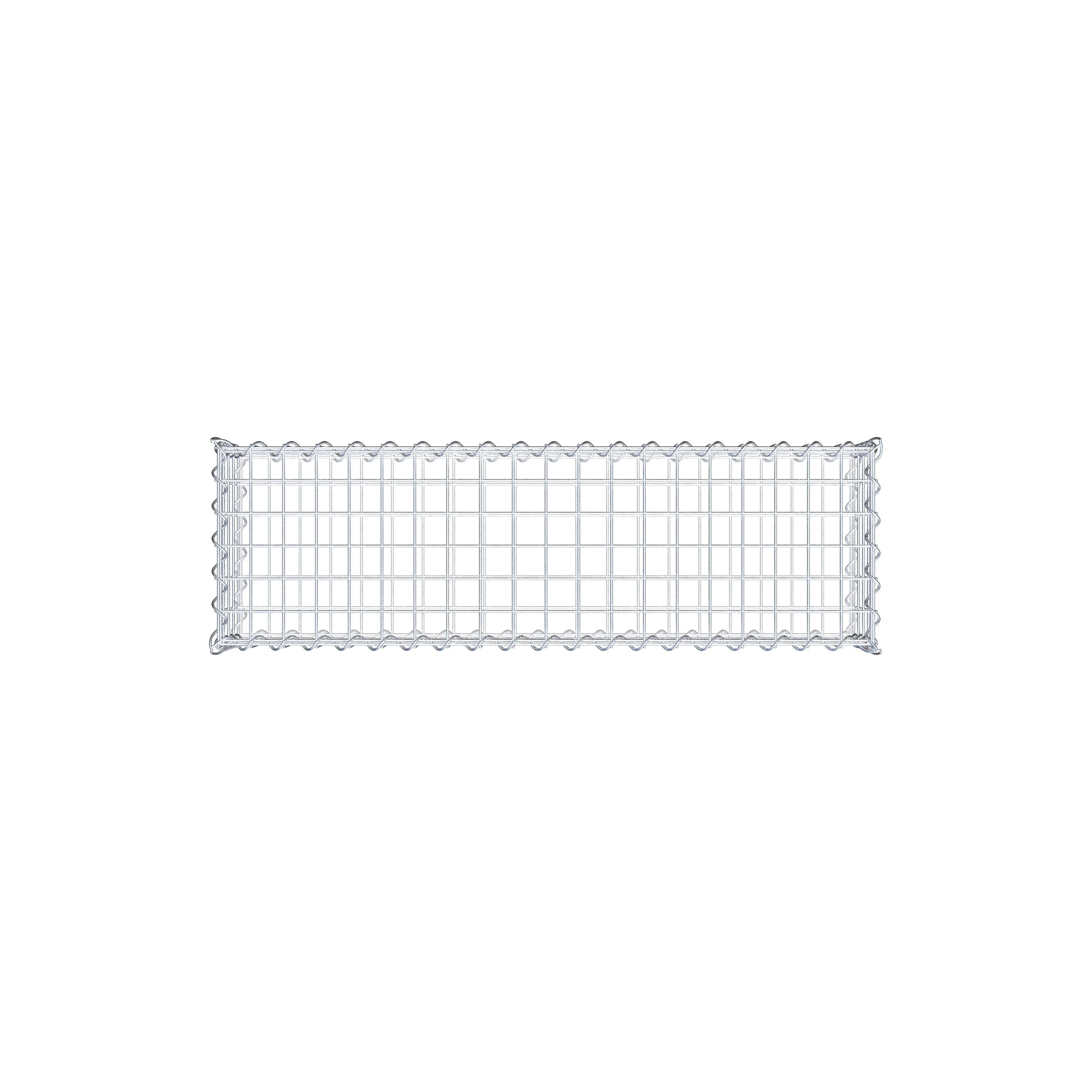 Gabbione 100 cm x 20 cm x 30 cm (L x H x P), maglia 5 cm x 5 cm, spirale