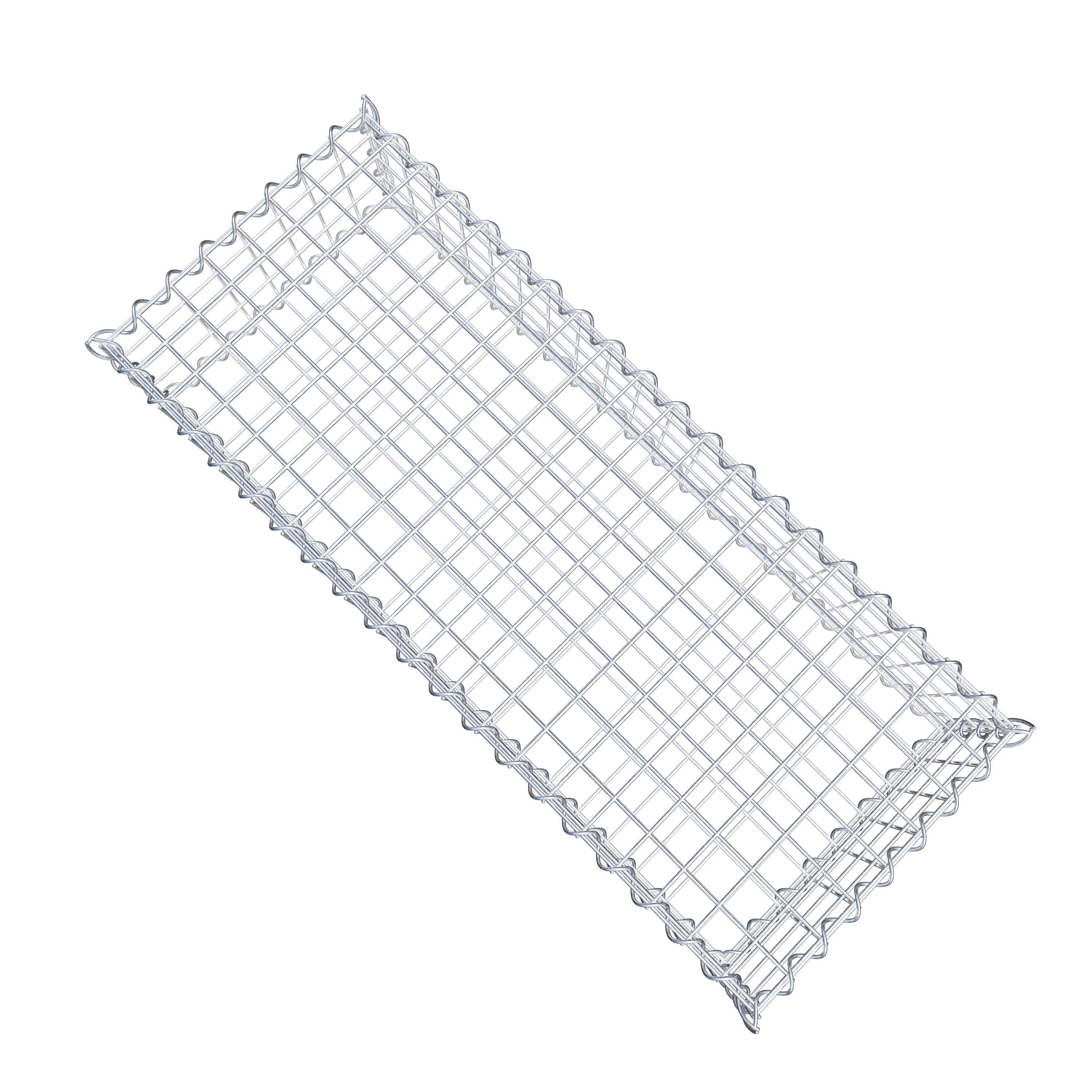 Gabion 100 cm x 20 cm x 40 cm (L x H x P), mailles 5 cm x 5 cm, spirale