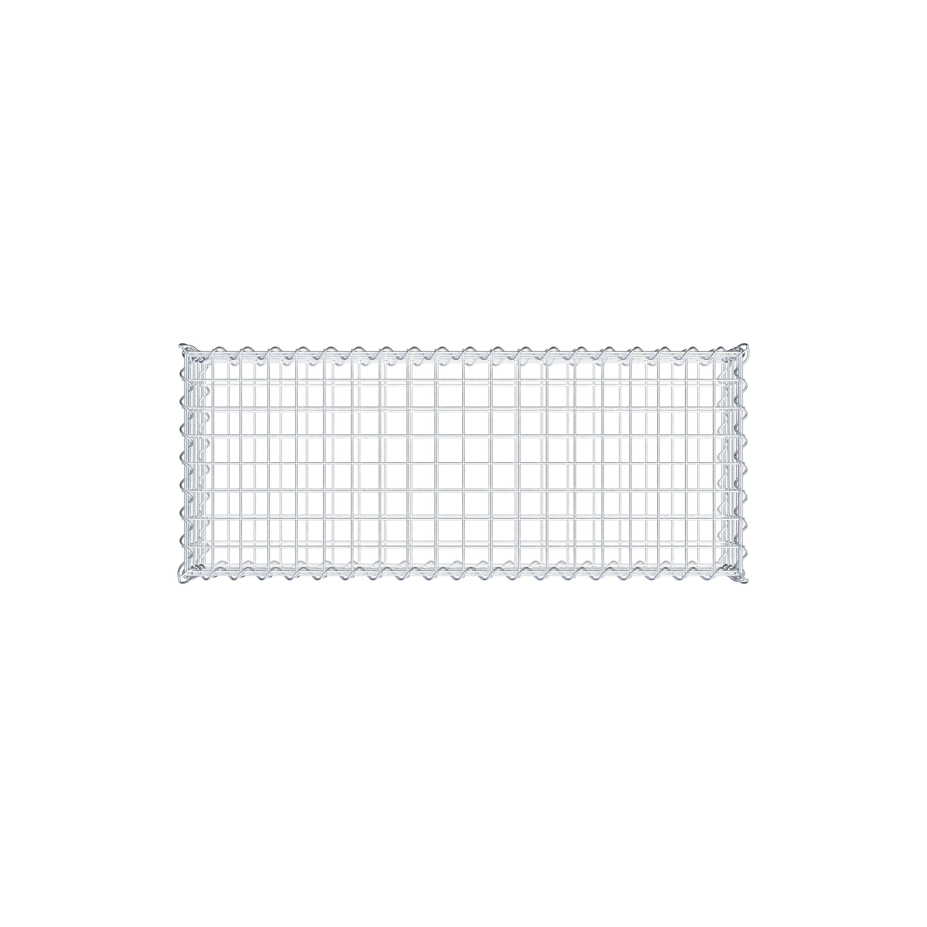 Gabion 100 cm x 20 cm x 40 cm (L x H x P), mailles 5 cm x 5 cm, spirale