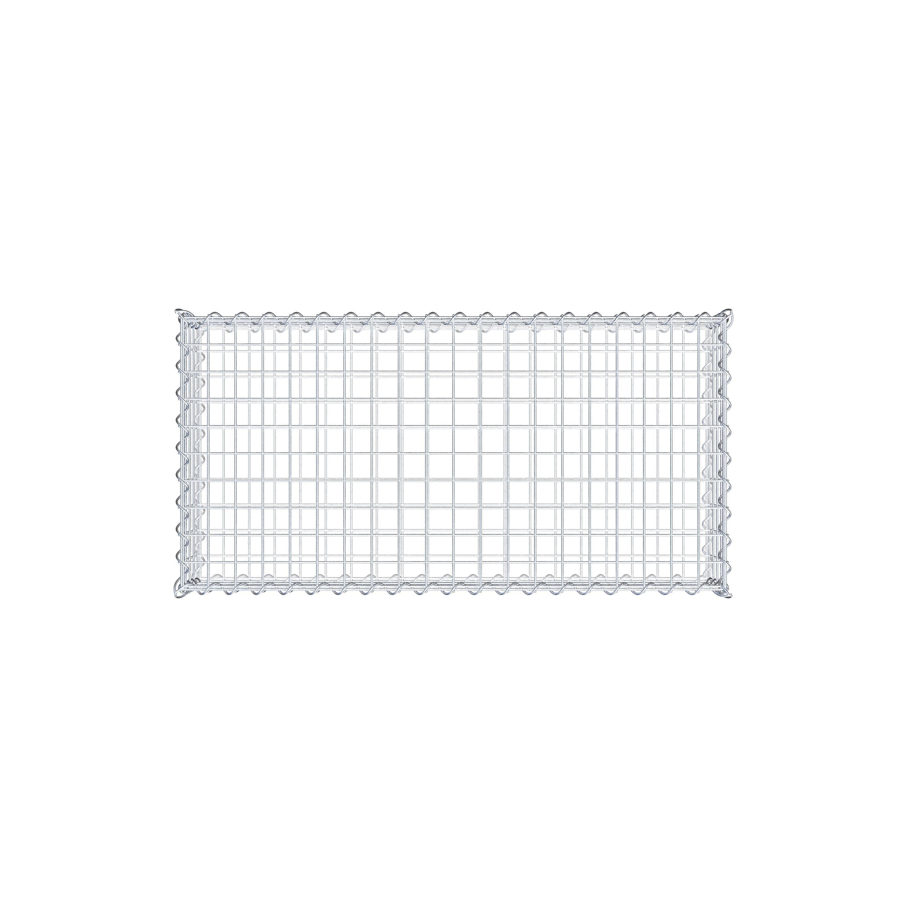 Gabion 100 cm x 20 cm x 50 cm (L x H x P), mailles 5 cm x 5 cm, spirale