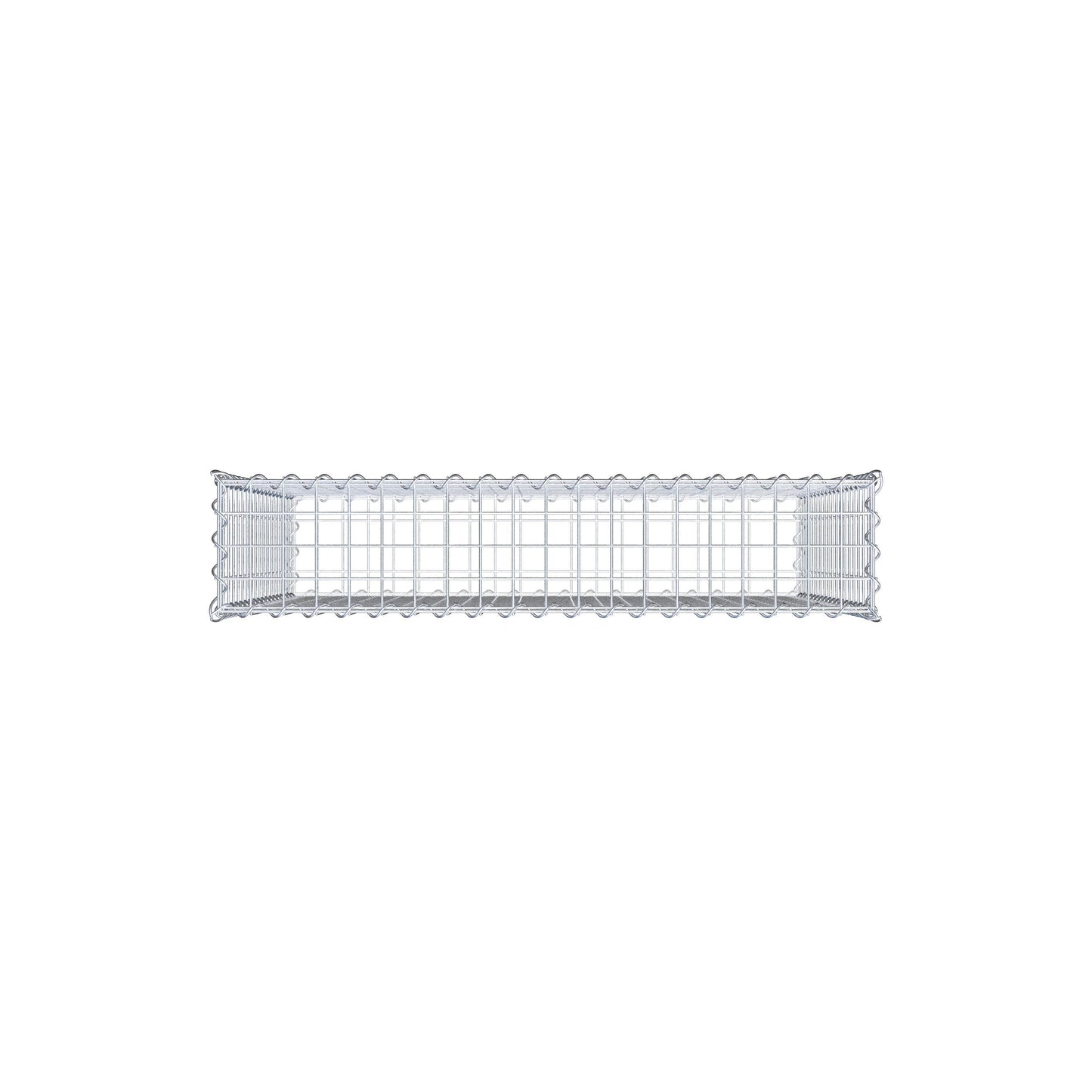 Gabion 100 cm x 90 cm x 20 cm (L x H x D), maskestørrelse 5 cm x 5 cm, spiral