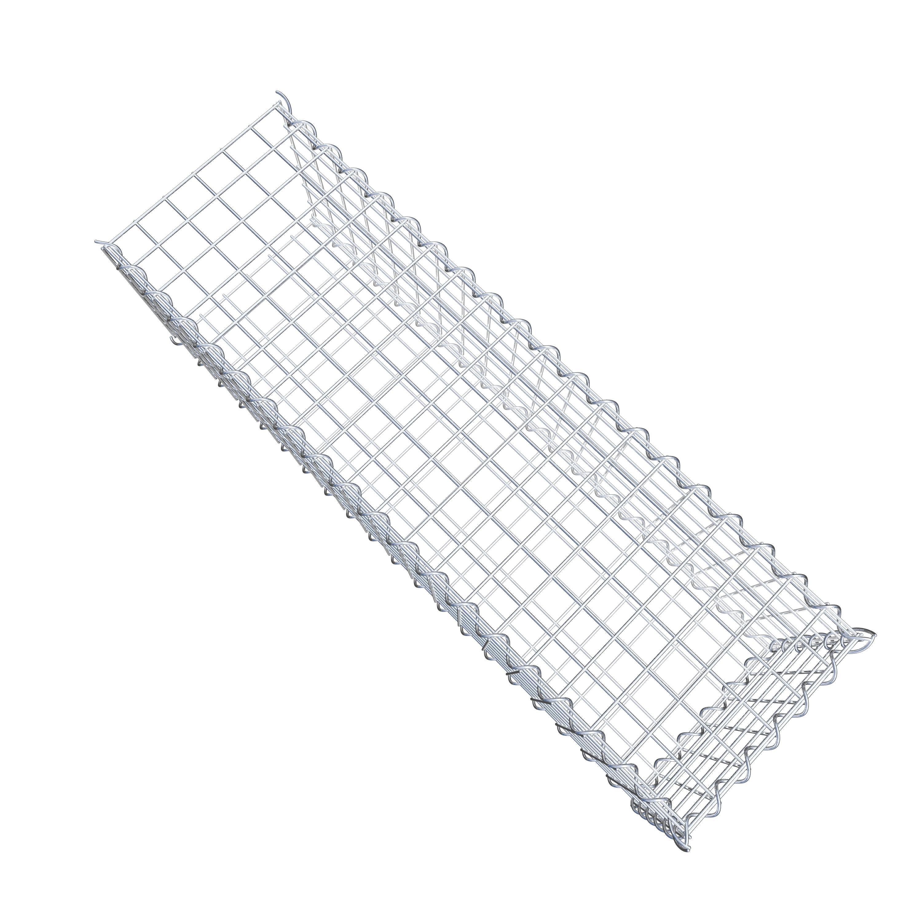Gavión complementario tipo 2 100 cm x 30 cm x 30 cm (L x A x P), malla 5 cm x 5 cm, espiral