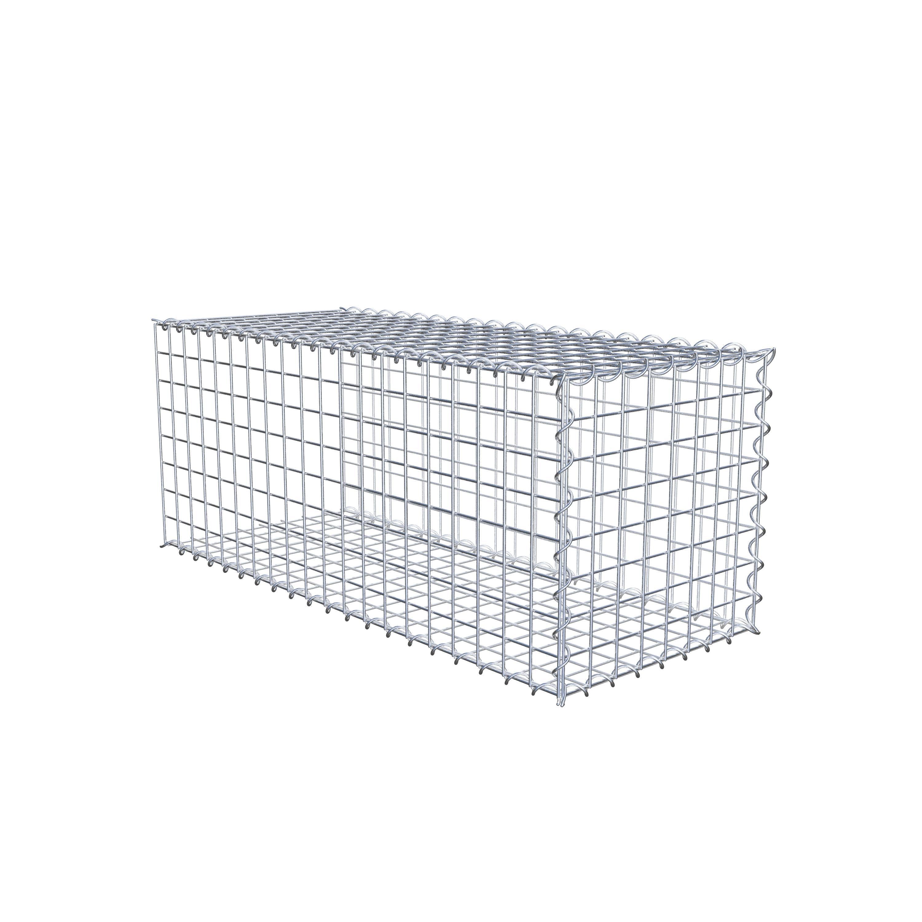 Gabião tipo 2 100 cm x 40 cm x 40 cm (C x A x P), malhagem 5 cm x 5 cm, espiral