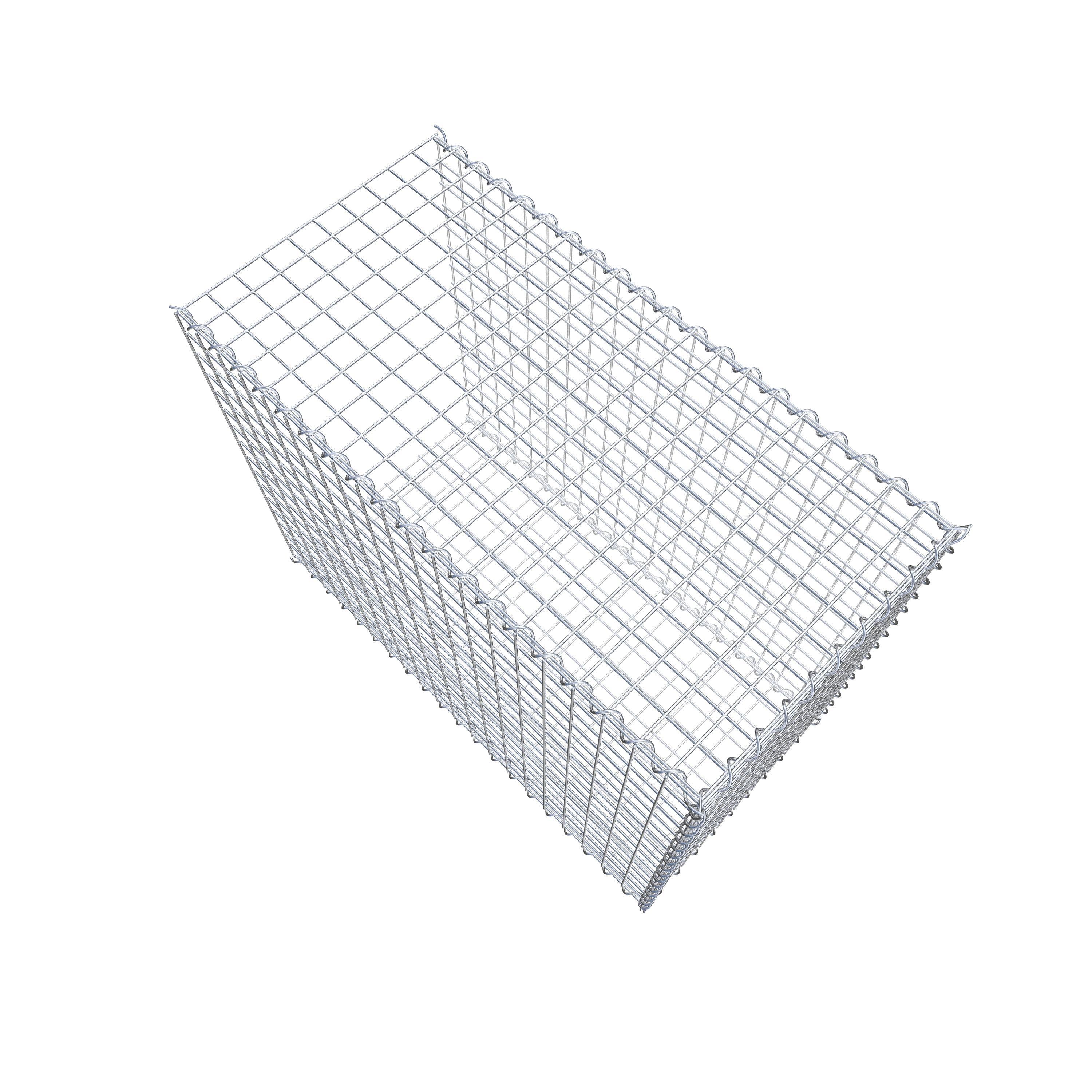 Gavión complementario tipo 2 100 cm x 80 cm x 50 cm (L x A x P), malla 5 cm x 5 cm, espiral