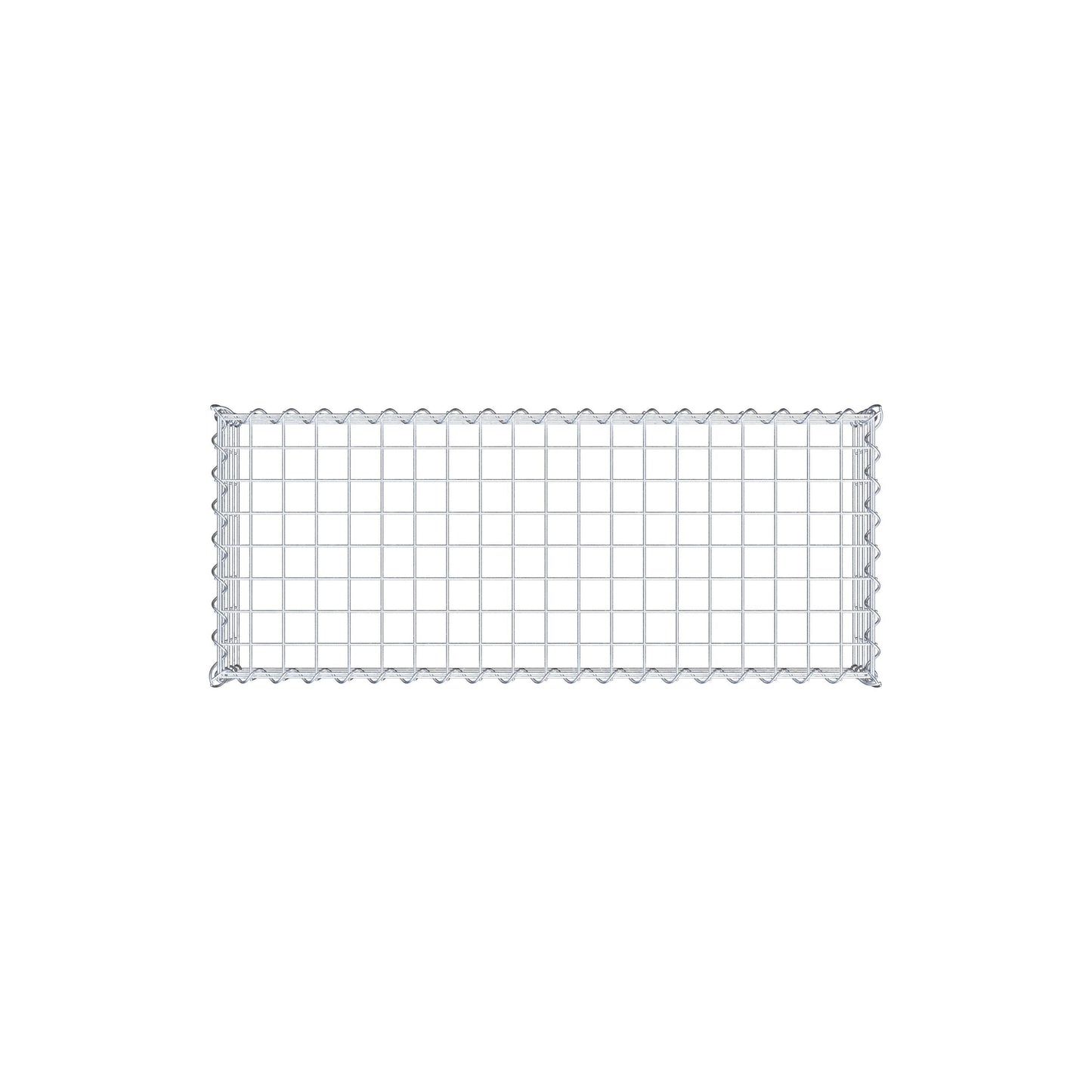 Gabion rapporté type 3 100 cm x 20 cm x 40 cm (L x H x P), mailles 5 cm x 5 cm, spirale