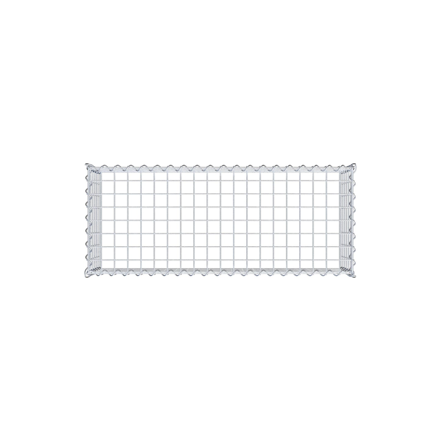 Gabion rapporté type 3 100 cm x 30 cm x 40 cm (L x H x P), mailles 5 cm x 5 cm, spirale
